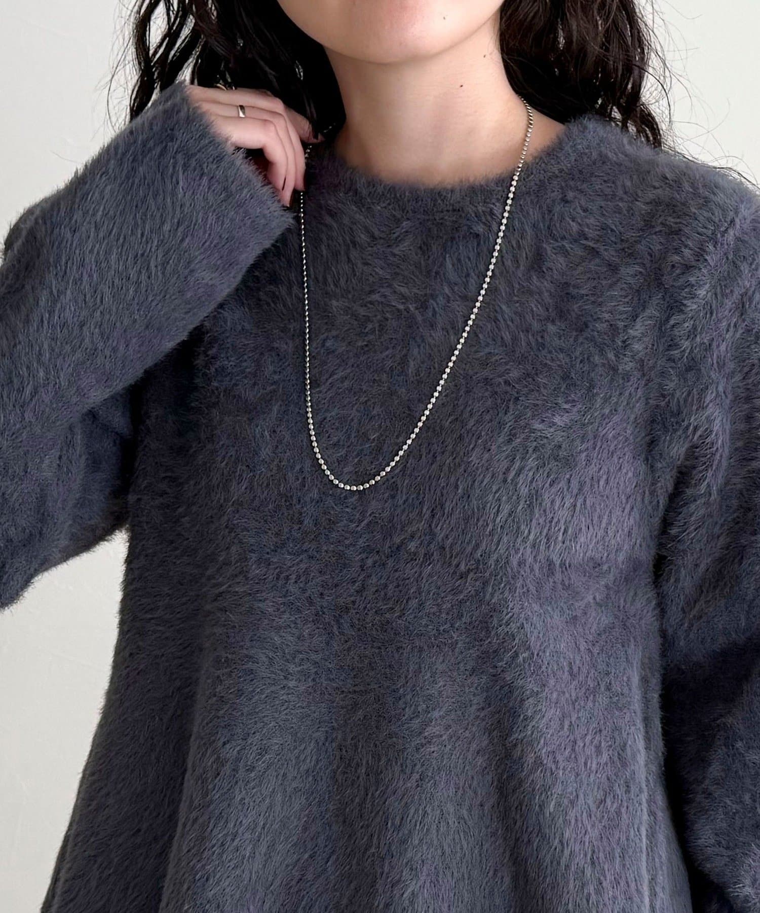 FREDY & GLOSTER(フレディ アンド グロスター) シャギーペプラムニットプルオーバー