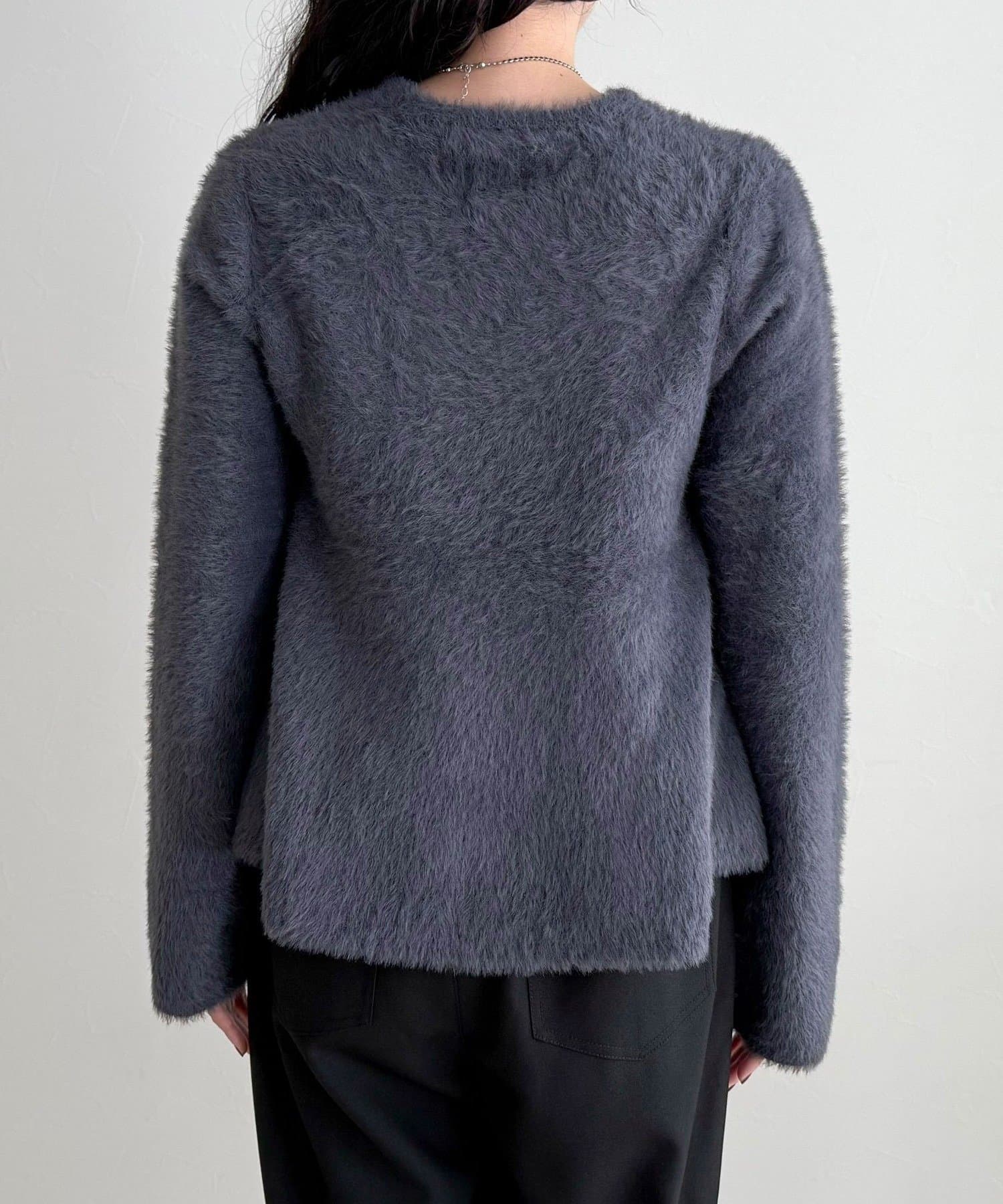 FREDY & GLOSTER(フレディ アンド グロスター) シャギーペプラムニットプルオーバー