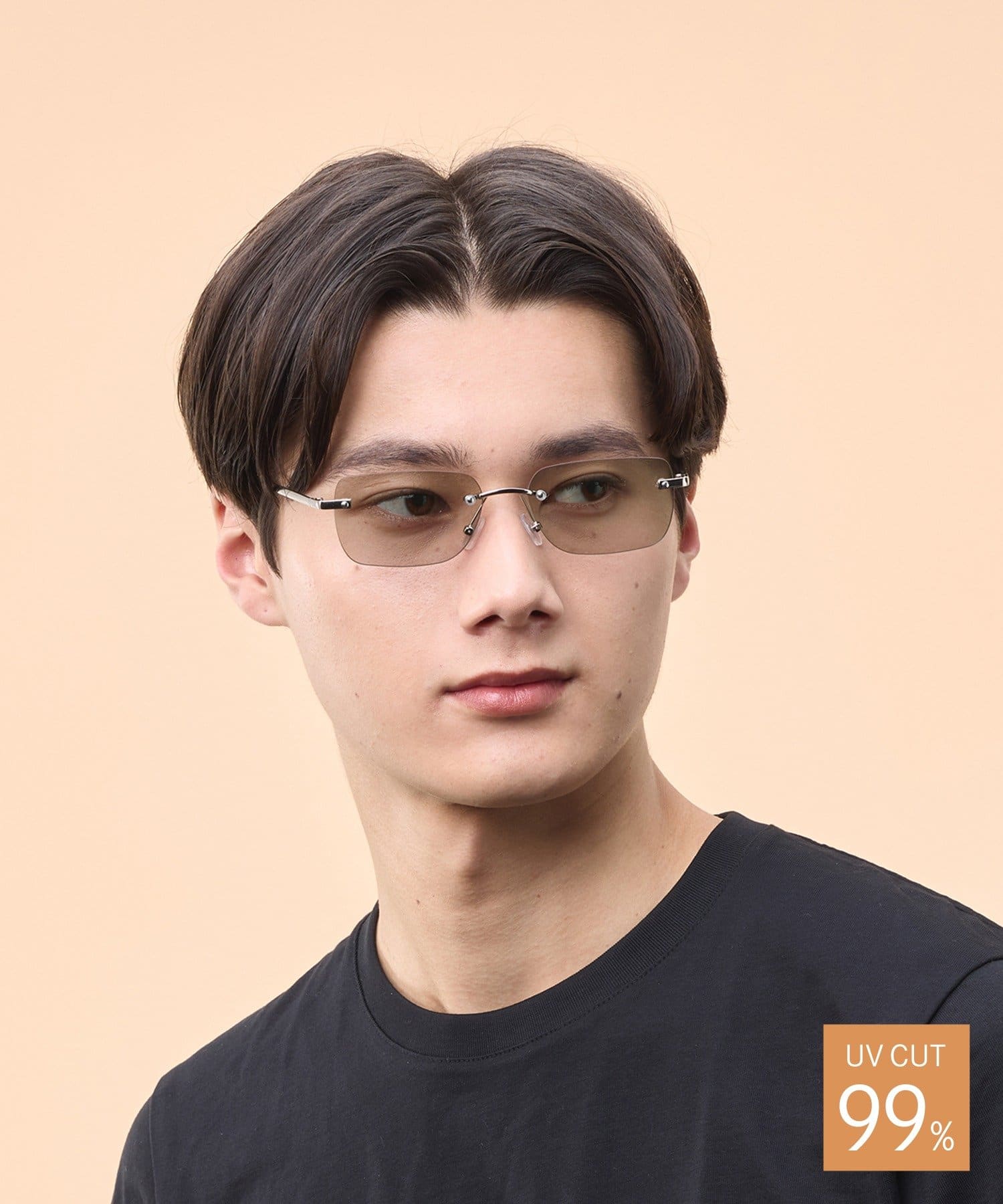 3COINS(スリーコインズ) リムレスサングラス