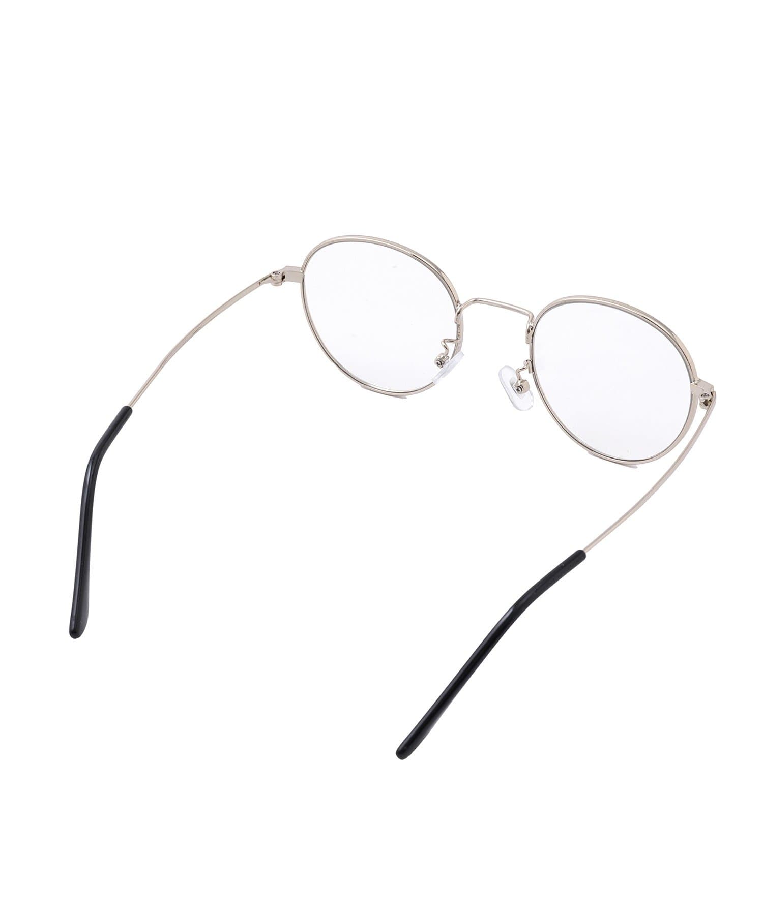 3COINS(スリーコインズ) 曇りにくいメタルボストンメガネ