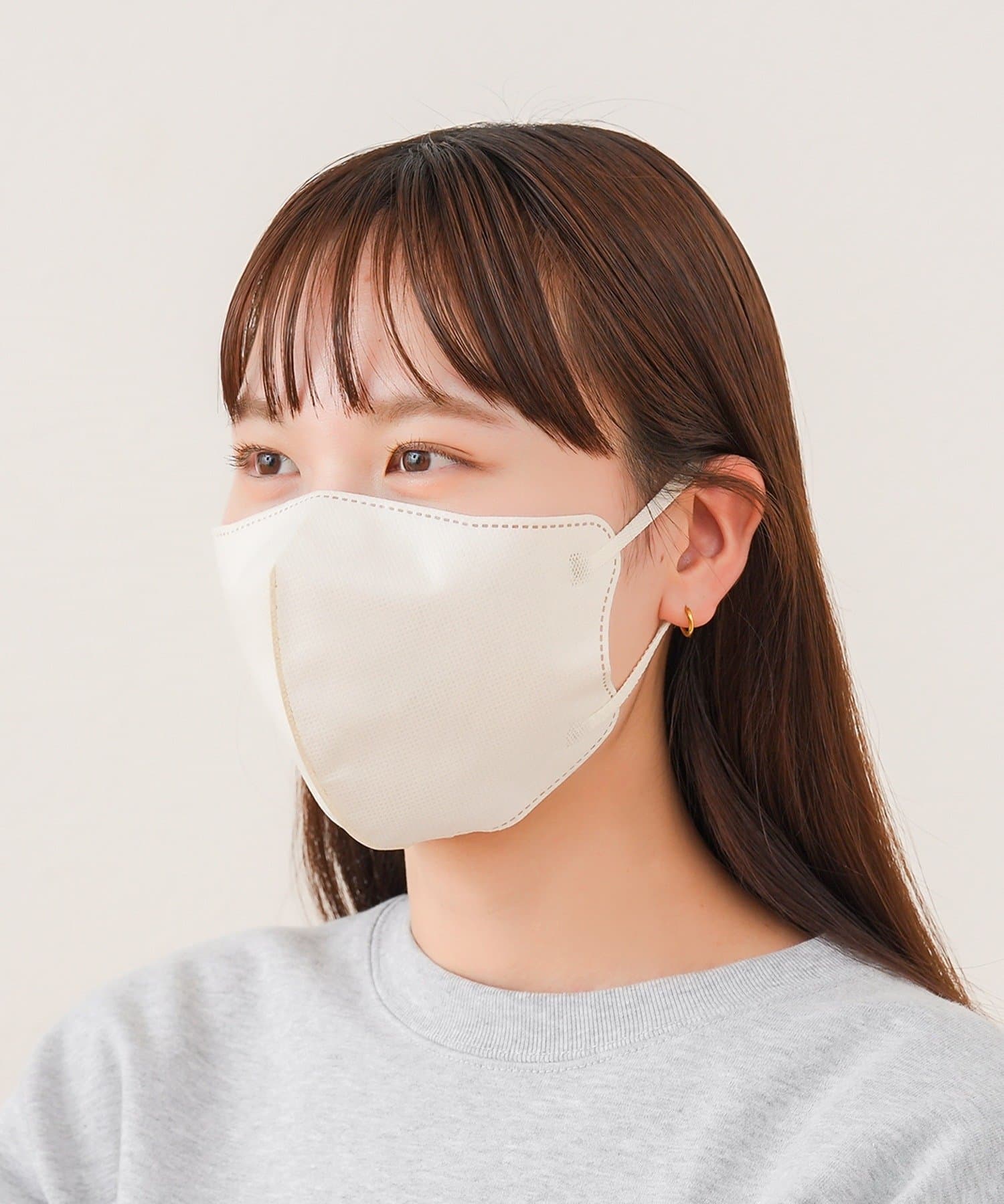 3COINS(スリーコインズ) 2Dナチュラルフィットマスク大きめ