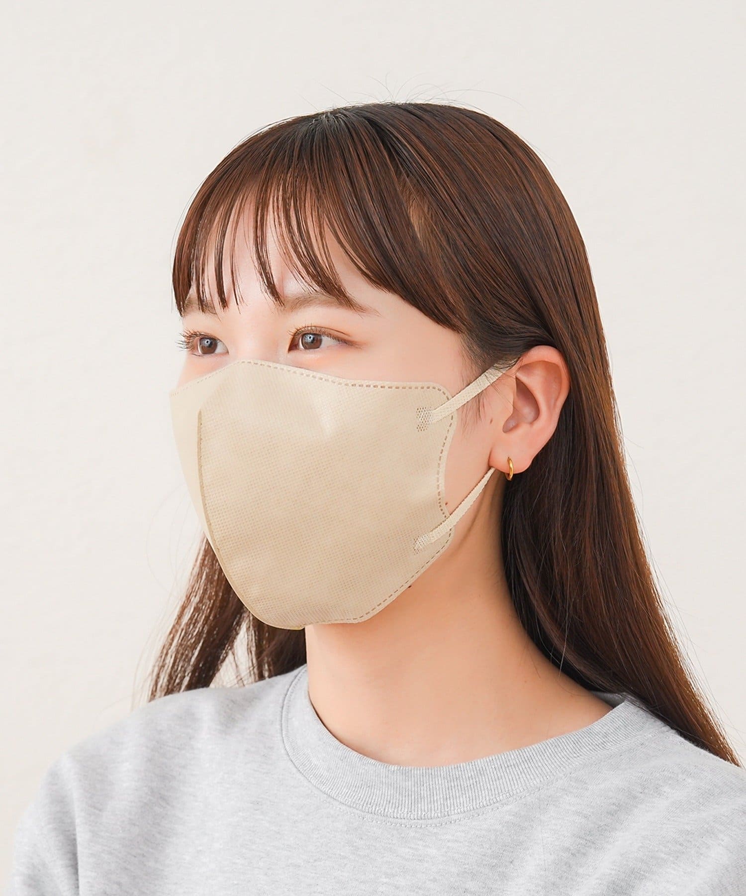 3COINS(スリーコインズ) 2Dナチュラルフィットマスク大きめ