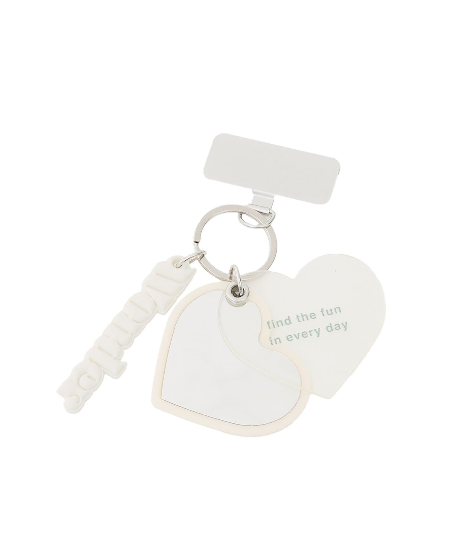 3COINS(スリーコインズ) ミラー付きキーホルダースマホストラップ