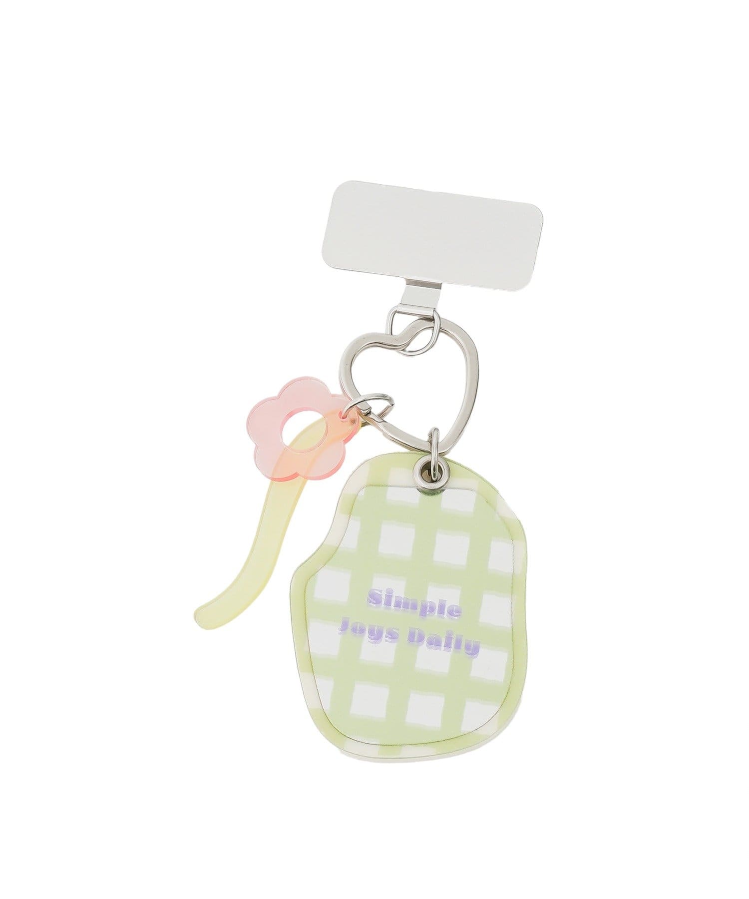 3COINS(スリーコインズ) ミラー付きキーホルダースマホストラップ