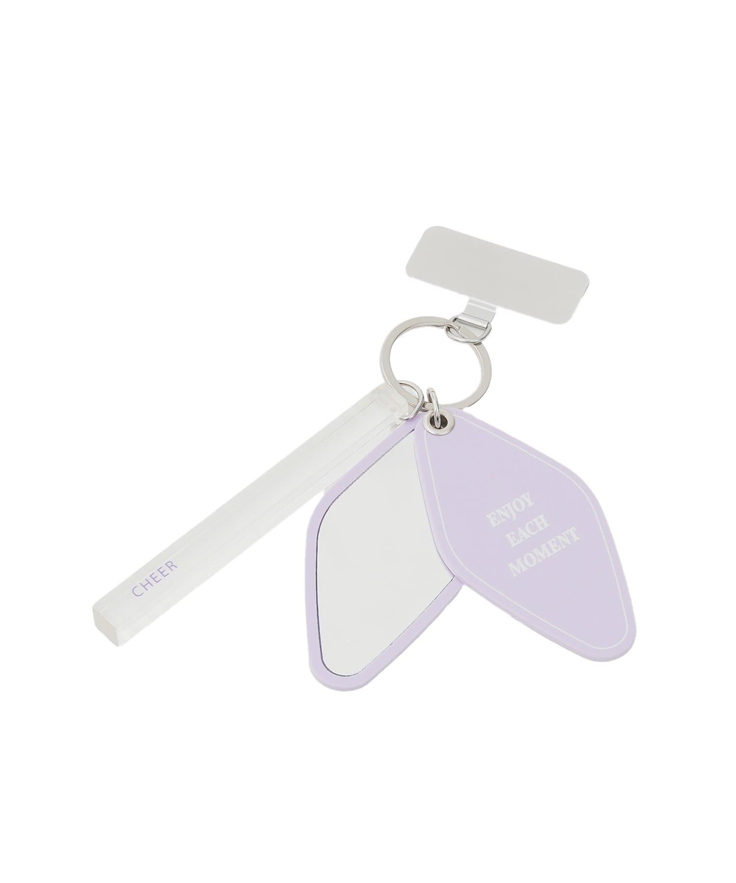 3COINS(スリーコインズ) ミラー付きキーホルダースマホストラップ