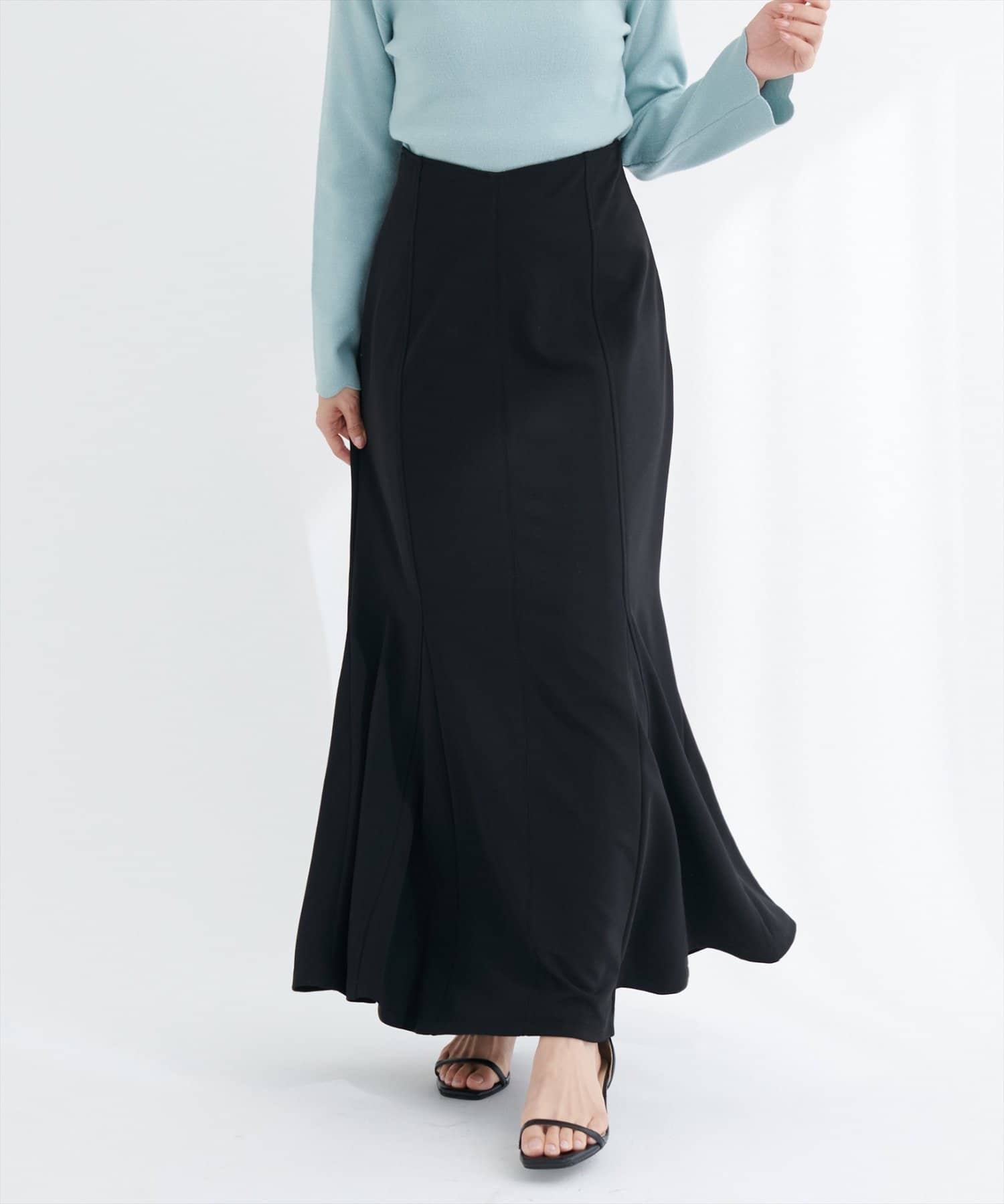 natural couture(ナチュラルクチュール) 【1/1～4限定受注販売】ハートウエストカットマーメイドスカート