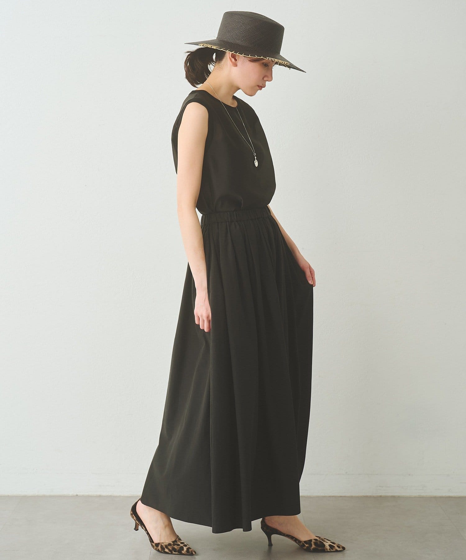 Drawing Numbers(ドローイングナンバーズ) テンセルコットンクロスギャザースカート