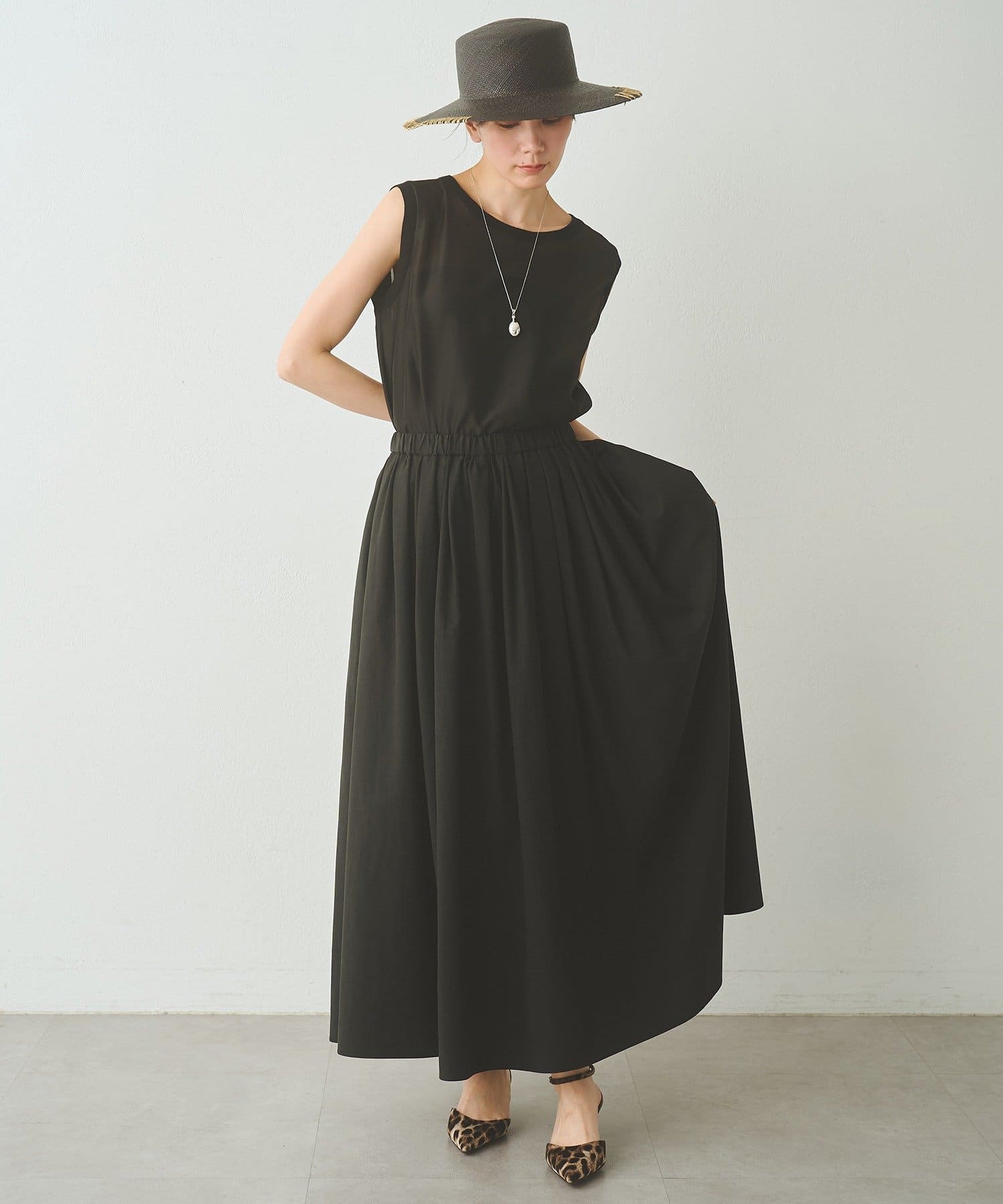 Drawing Numbers(ドローイングナンバーズ) テンセルコットンクロスギャザースカート