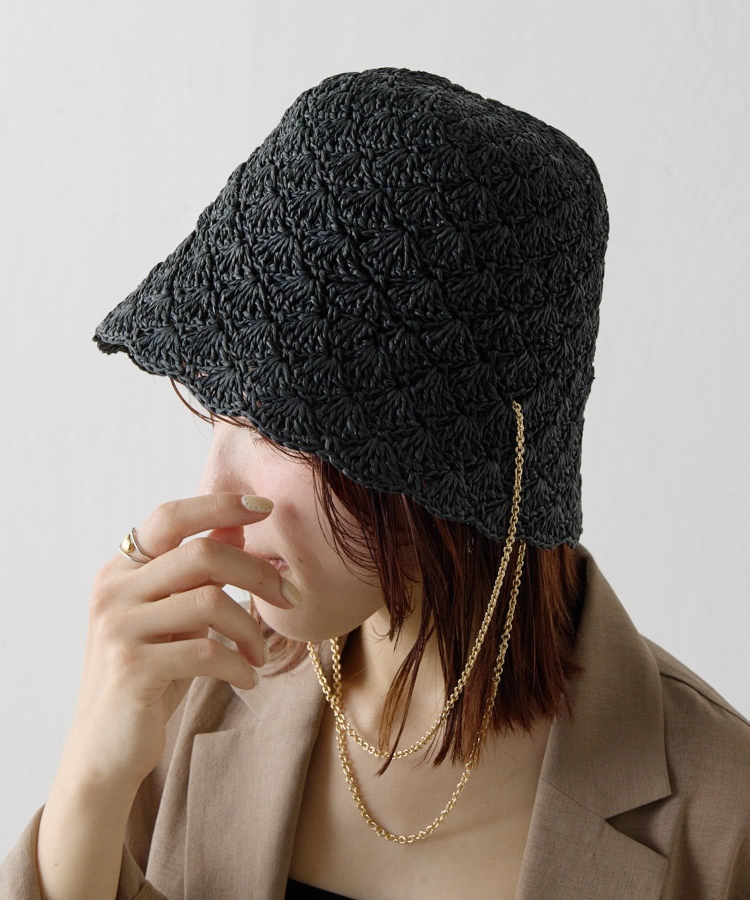 COLLAGE GALLARDAGALANTE(コラージュ ガリャルダガランテ) 【Benelli Montacone/ベネリモンタコーネ】別注チェーン付きハット