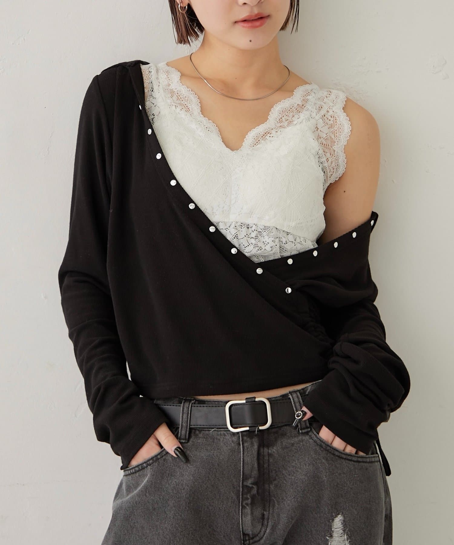 WHO’S WHO gallery(フーズフーギャラリー) SCALLOP LACE CAMI