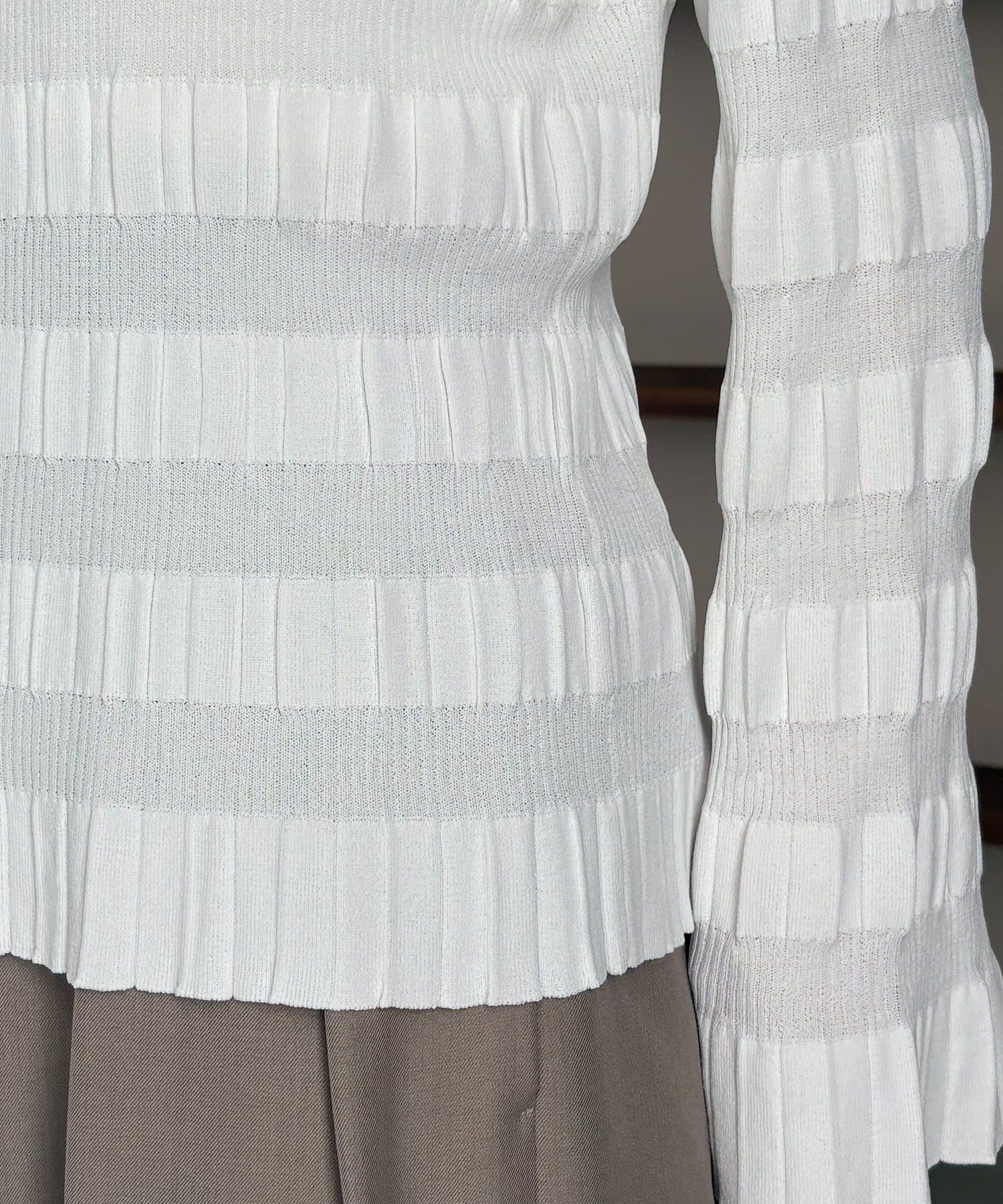 CAPRICIEUX LE'MAGE(カプリシュレマージュ) ランダムリブプルオーバー