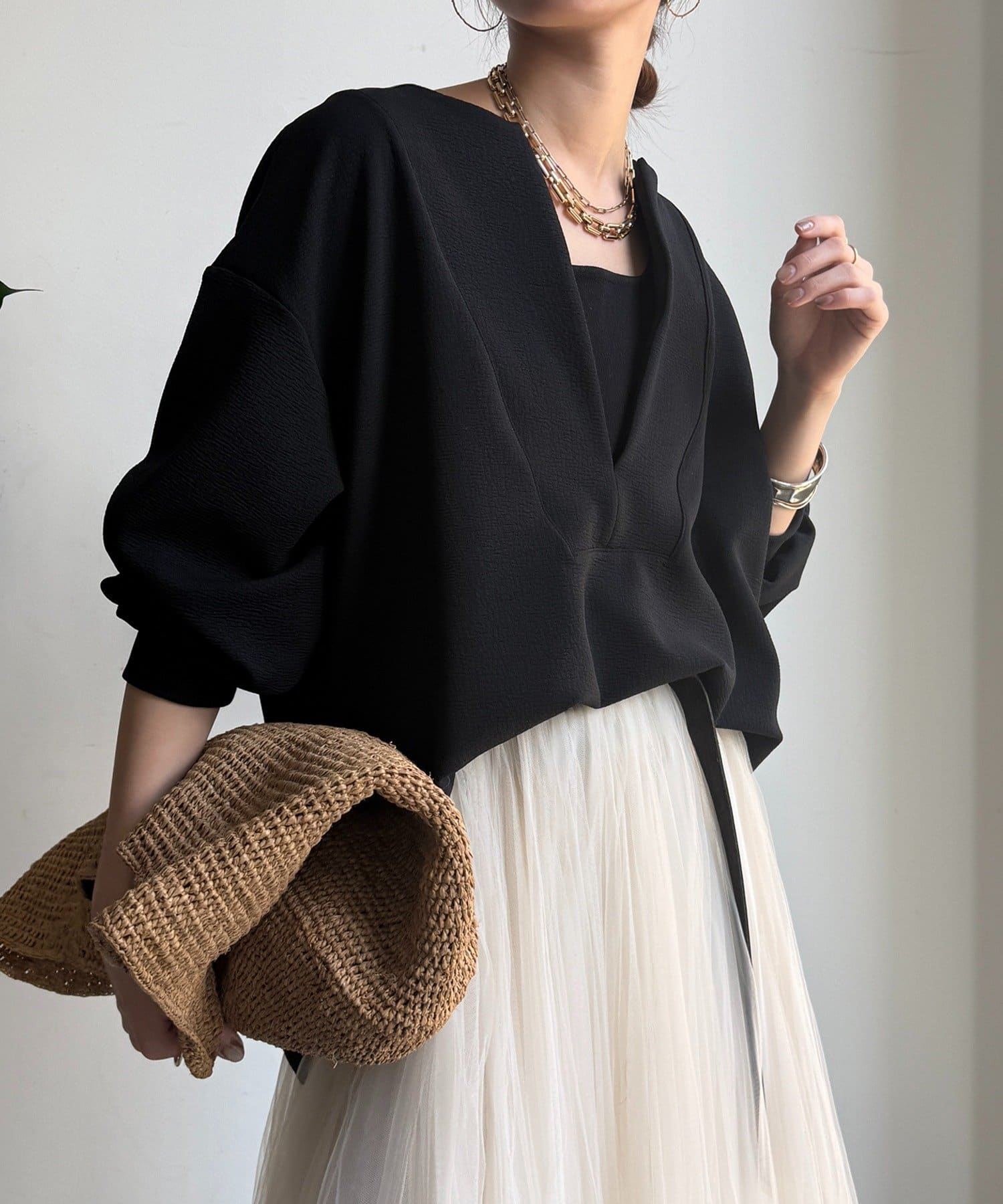 DOUDOU(ドゥドゥ) アンティークダンボールスキッパープルオーバー