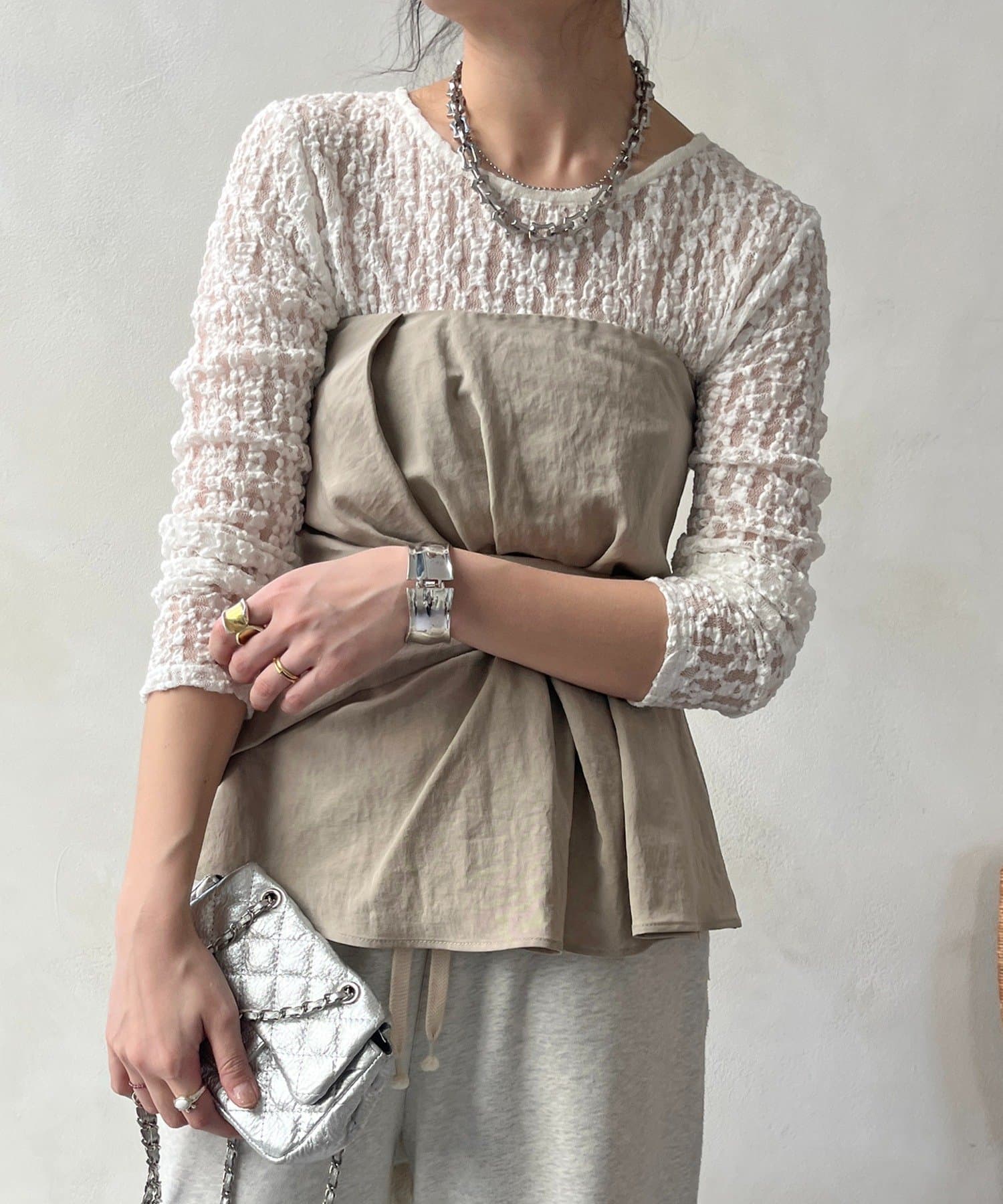 DOUDOU(ドゥドゥ) レースプルオーバー