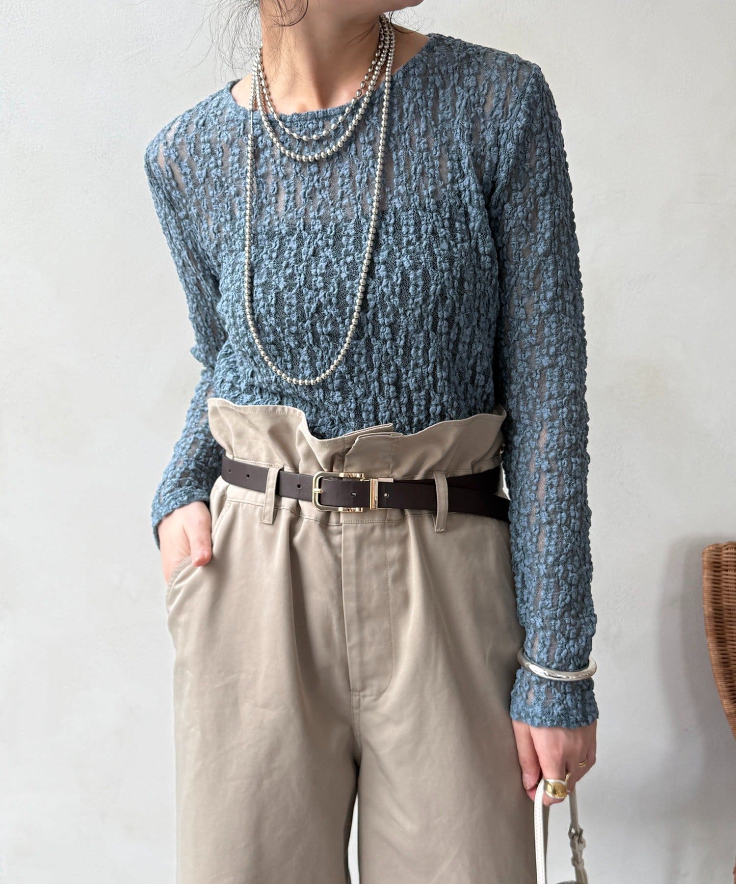 DOUDOU(ドゥドゥ) レースプルオーバー