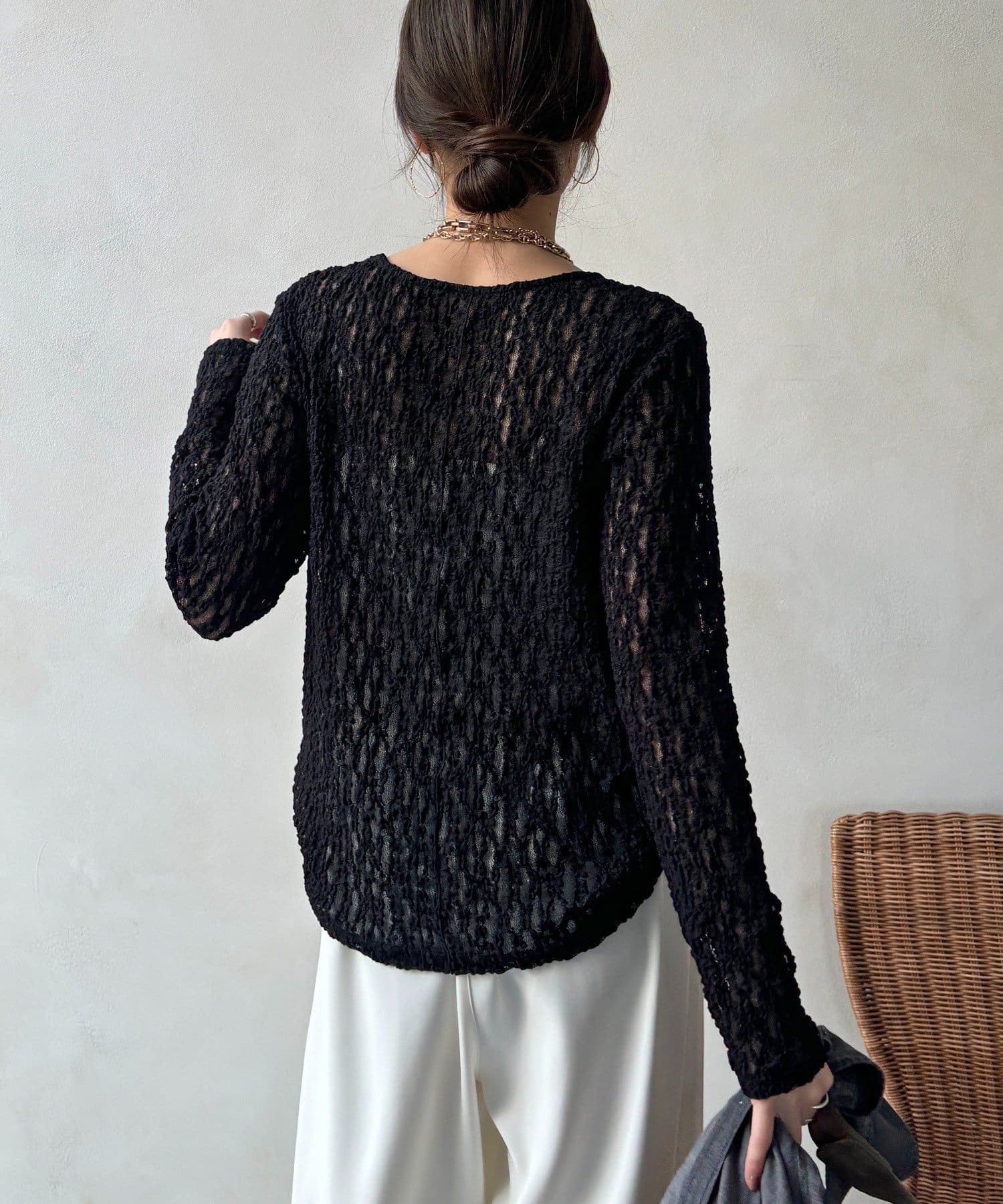 DOUDOU(ドゥドゥ) レースプルオーバー