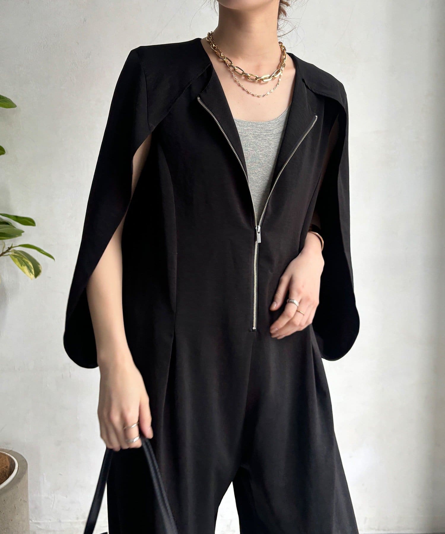 DOUDOU(ドゥドゥ) 【WEB限定】ケープマントオールインワン