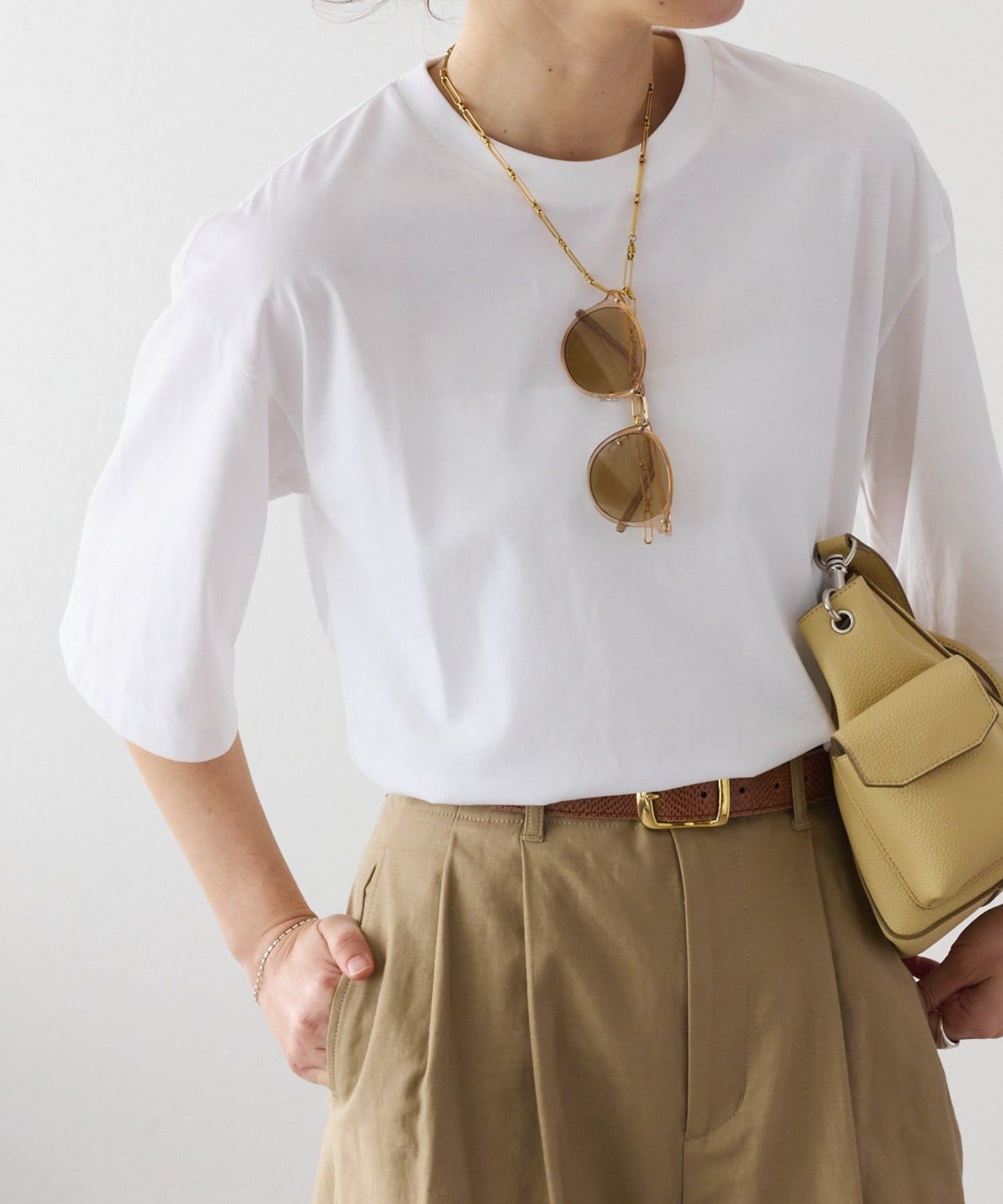 RIVE DROITE(リヴドロワ) 予約【接触冷感/UVカット機能付き】ゴブソデクルーネックTee