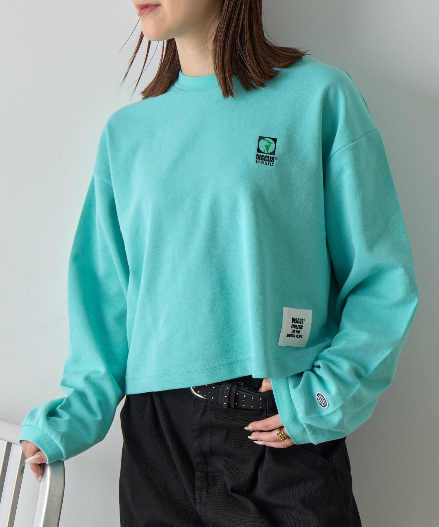 -goocy-(グーシー) 【DISCUS】≪選べる丈感！≫プレーティング天竺ロンT