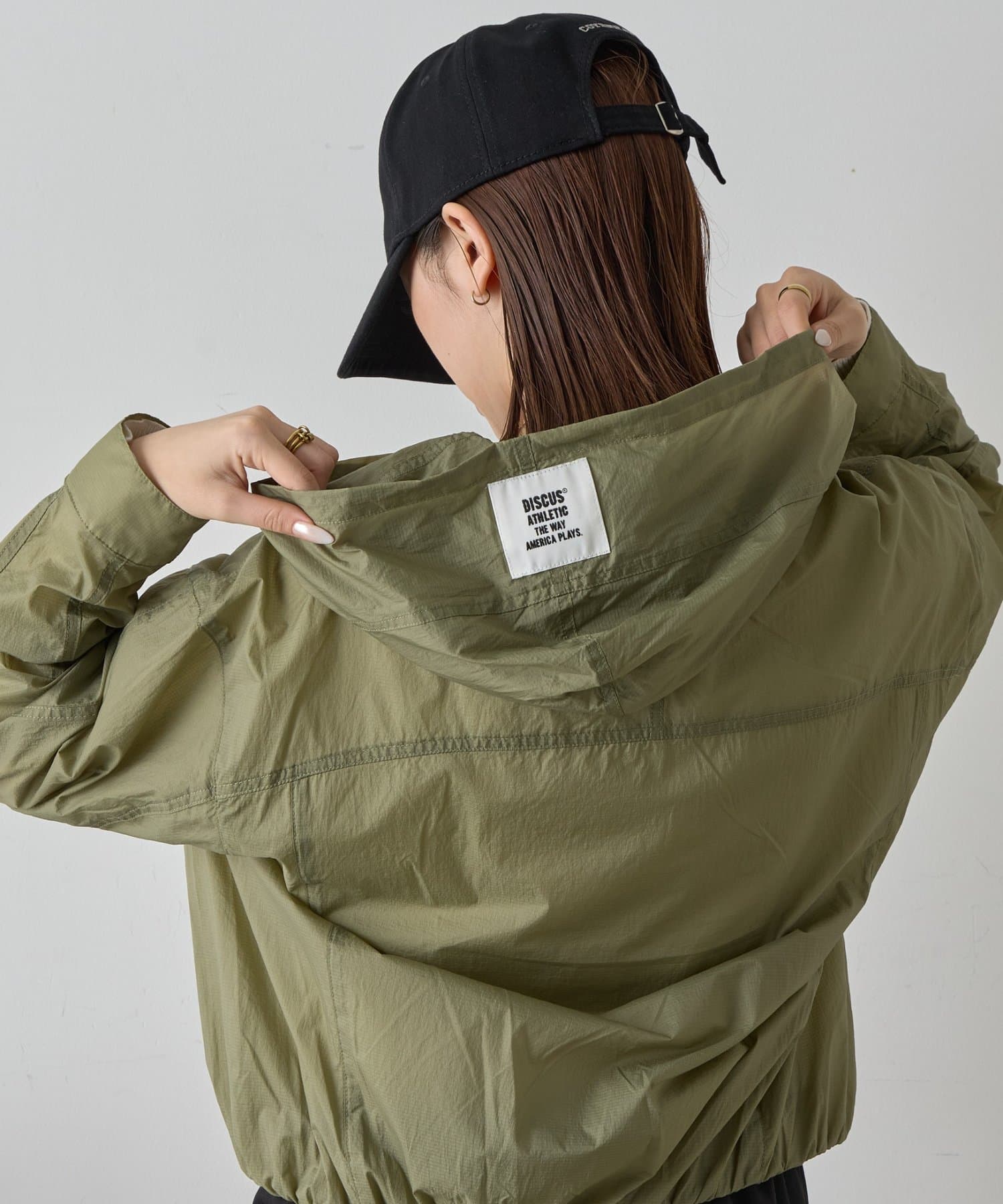 -goocy-(グーシー) 【DISCUS】シアーナイロンリップZIPパーカー