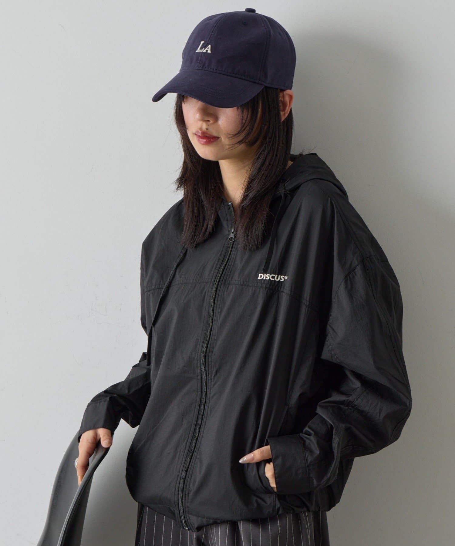 -goocy-(グーシー) 【DISCUS】シアーナイロンリップZIPパーカー