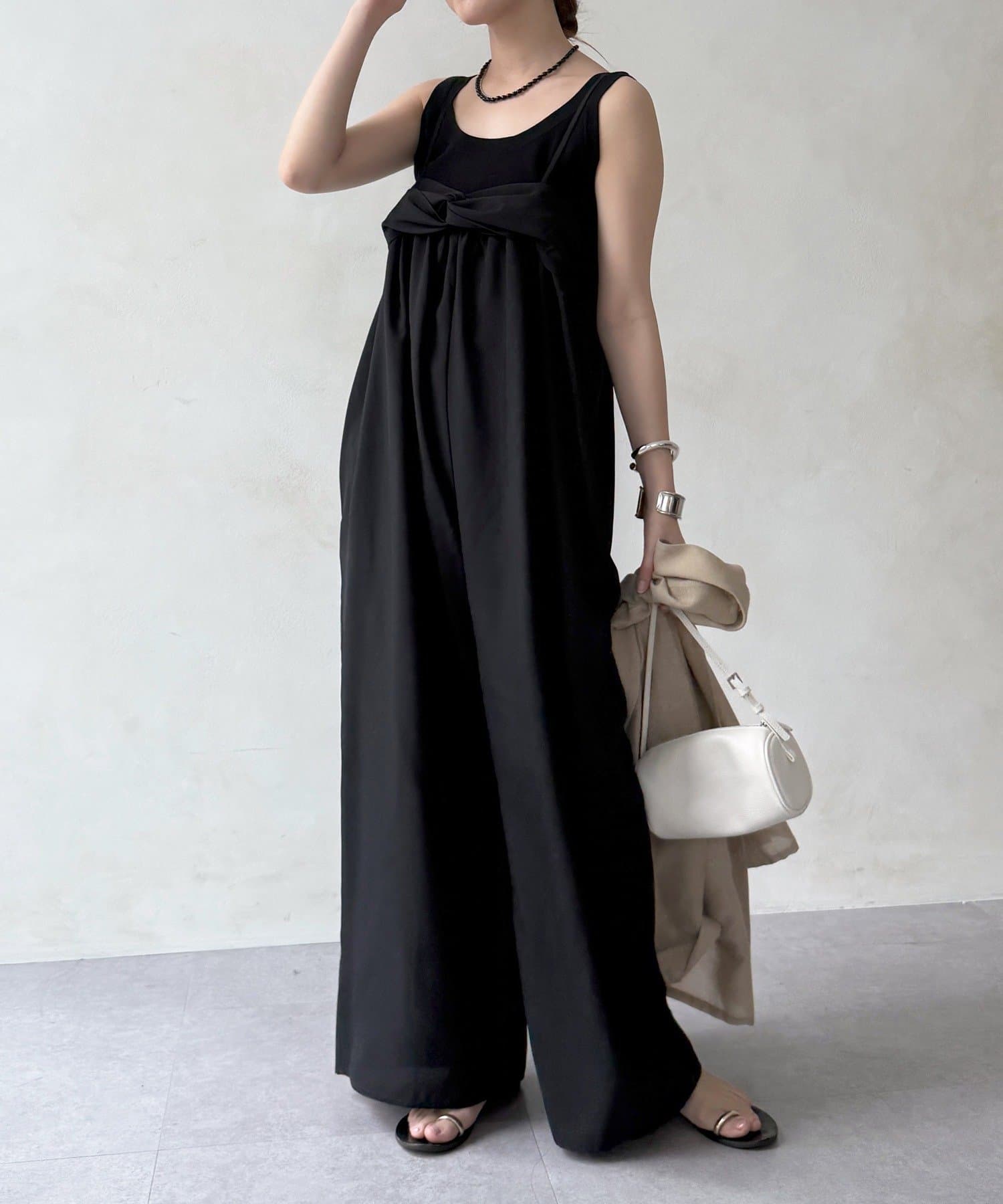 DOUDOU(ドゥドゥ) 【WEB限定】ツイストビスチェサロペット