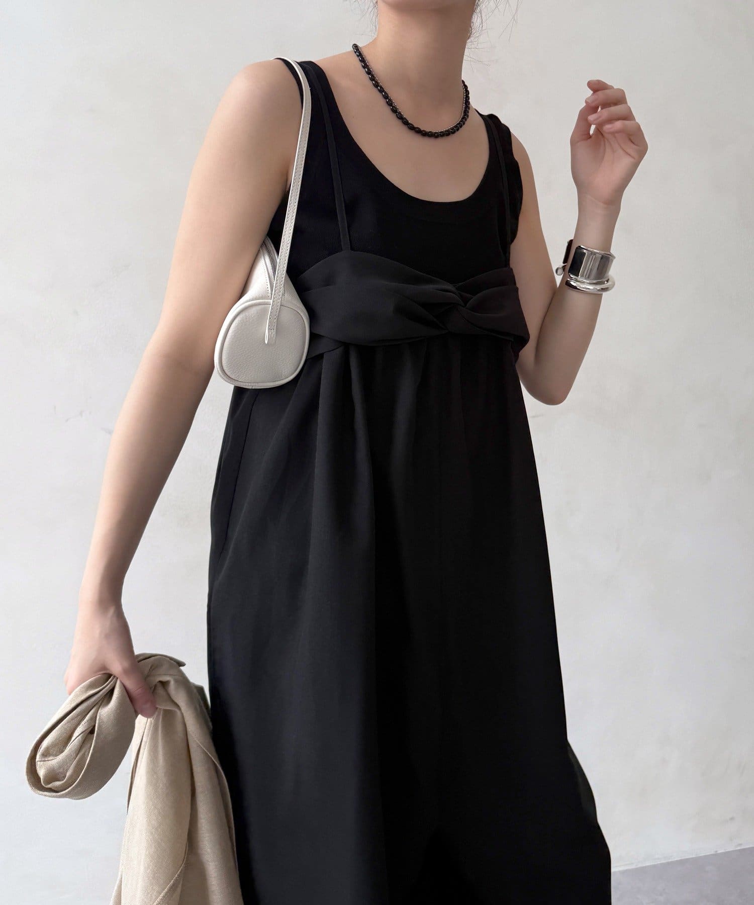 DOUDOU(ドゥドゥ) 【WEB限定】ツイストビスチェサロペット