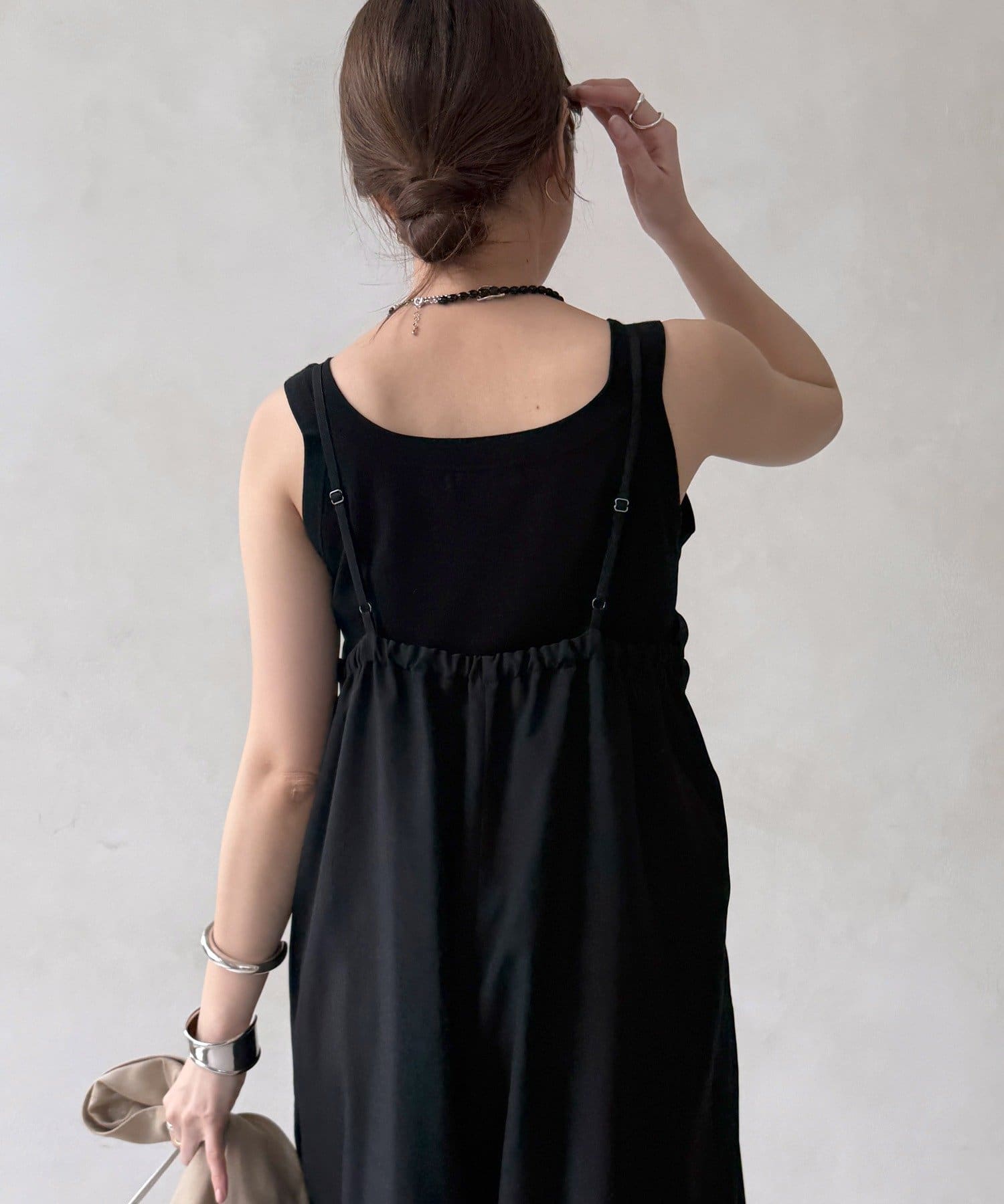 DOUDOU(ドゥドゥ) 【WEB限定】ツイストビスチェサロペット