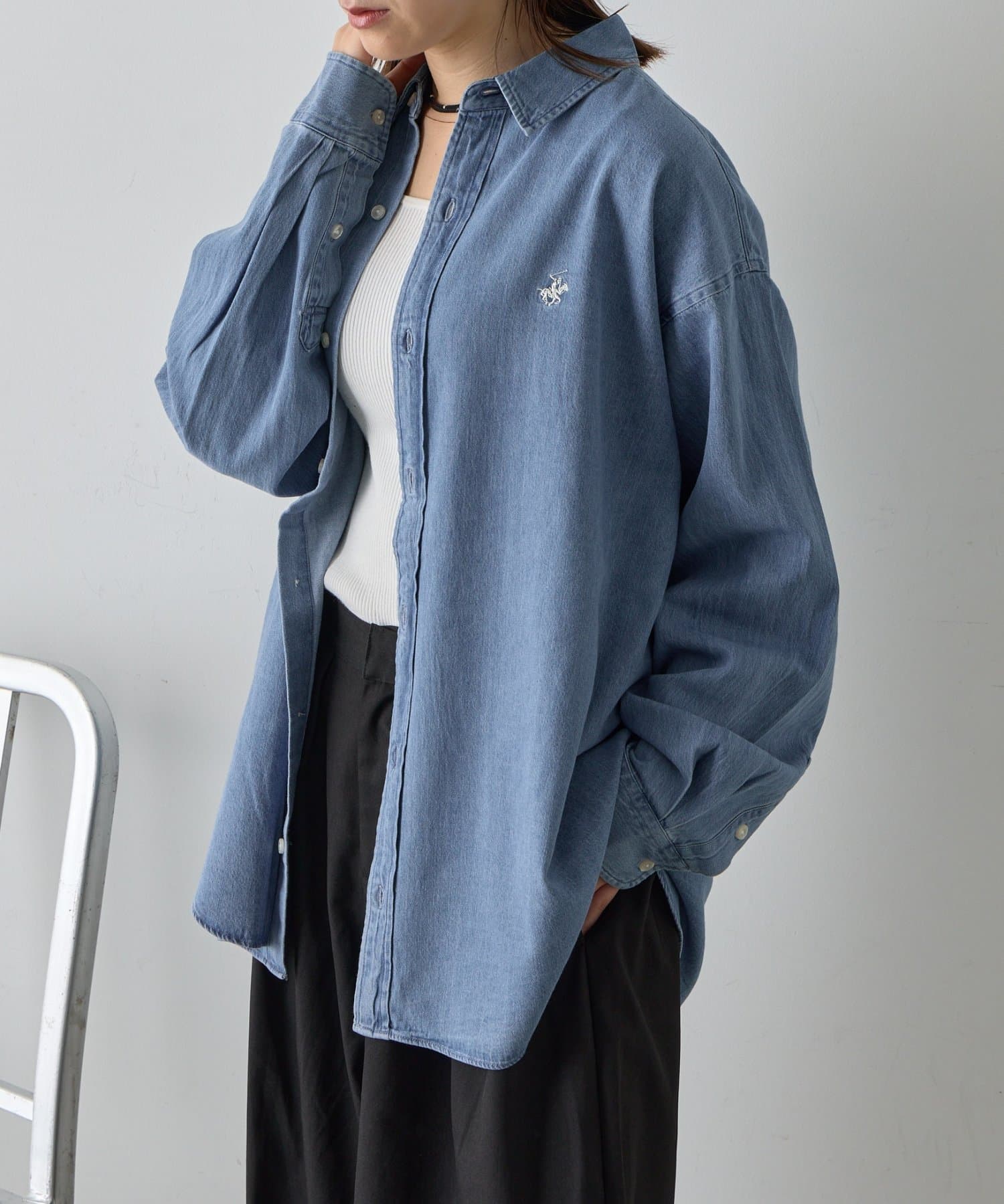 -goocy-(グーシー) 【BHPC】≪選べる丈感！≫クロプド/ビッグ長袖シャツ