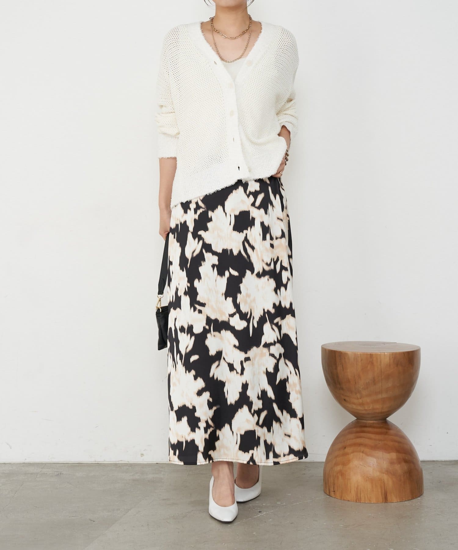 Jena　espace merveilleux(ジェナ　エスパスメルヴェイユ) ニュアンス花柄スカート