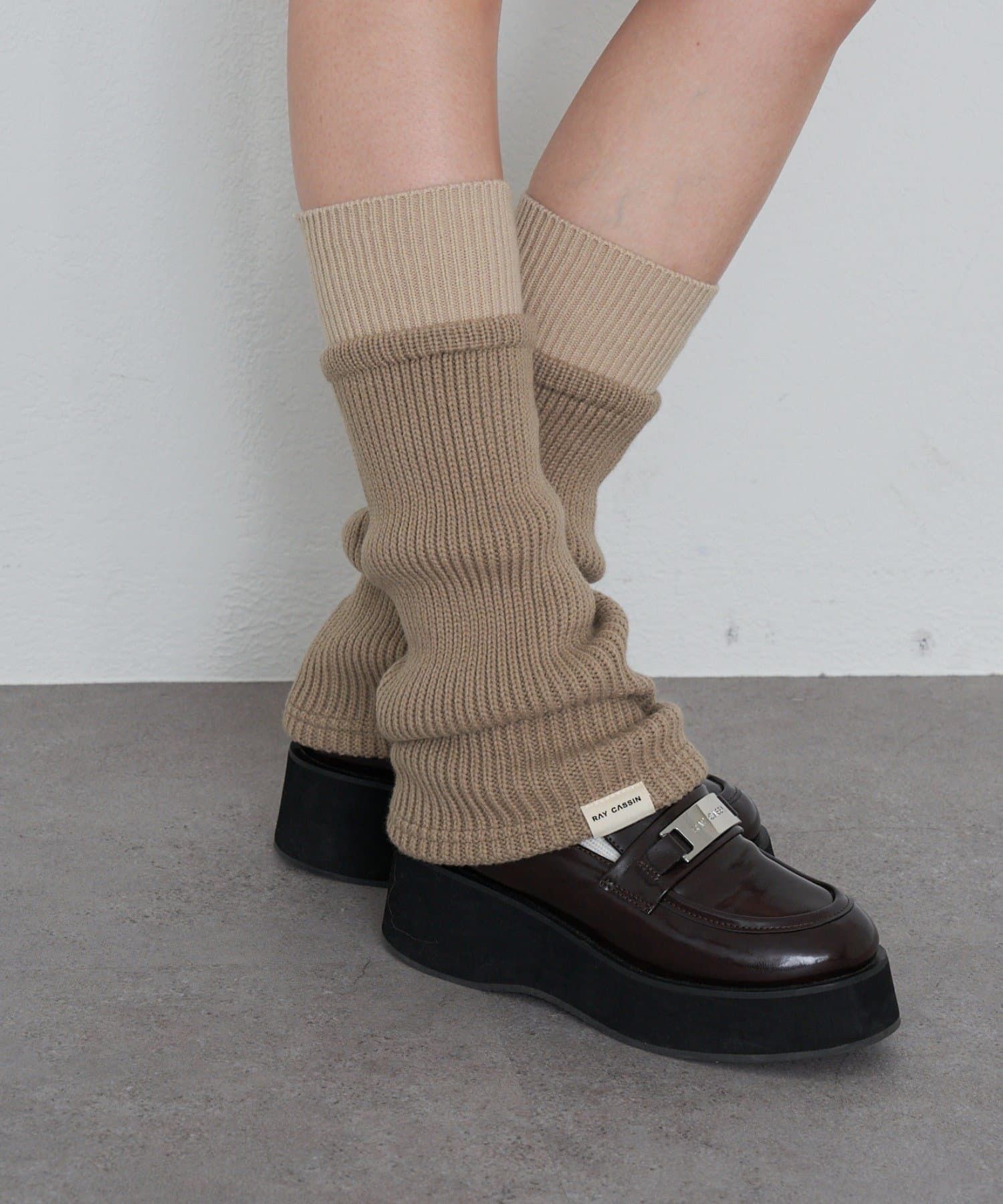 RAY CASSIN(レイカズン) 配色レッグウォーマー