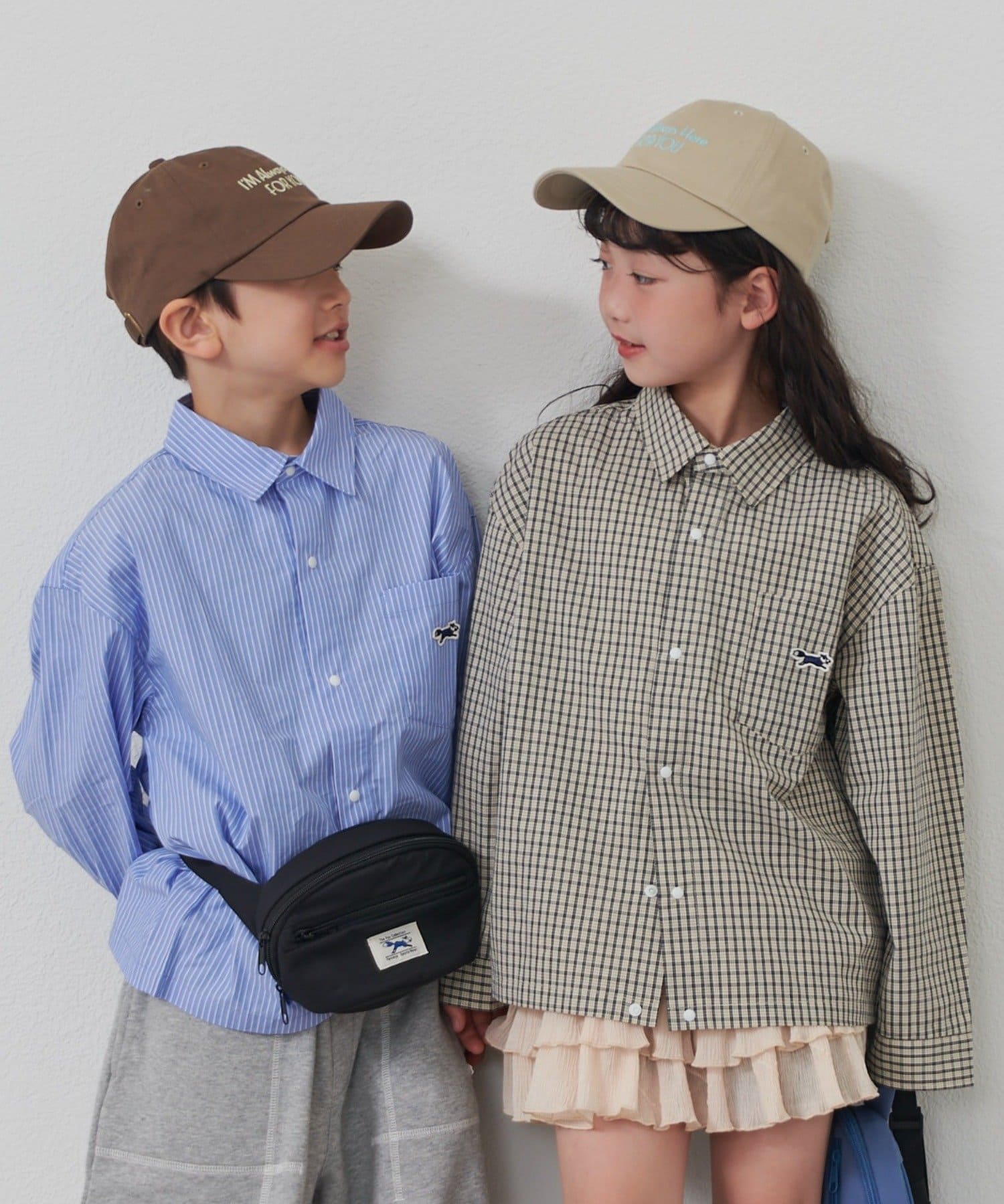 CIAOPANIC TYPY(チャオパニックティピー) ≪26SS展示会アイテム≫【KIDS】【FOX×TYPY】ストライプチェック柄シャツ