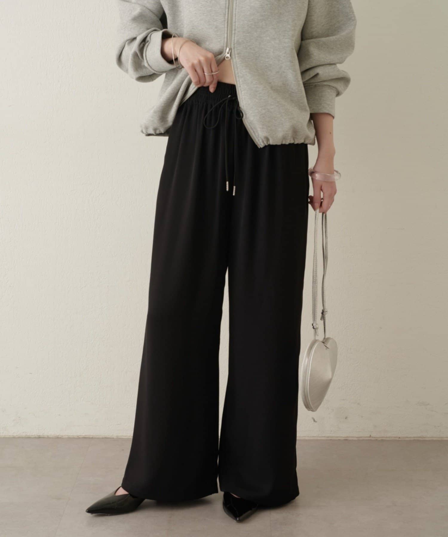 Omekashi(オメカシ) 【HIURA企画】【低身長サイズあり】イージーパンツ