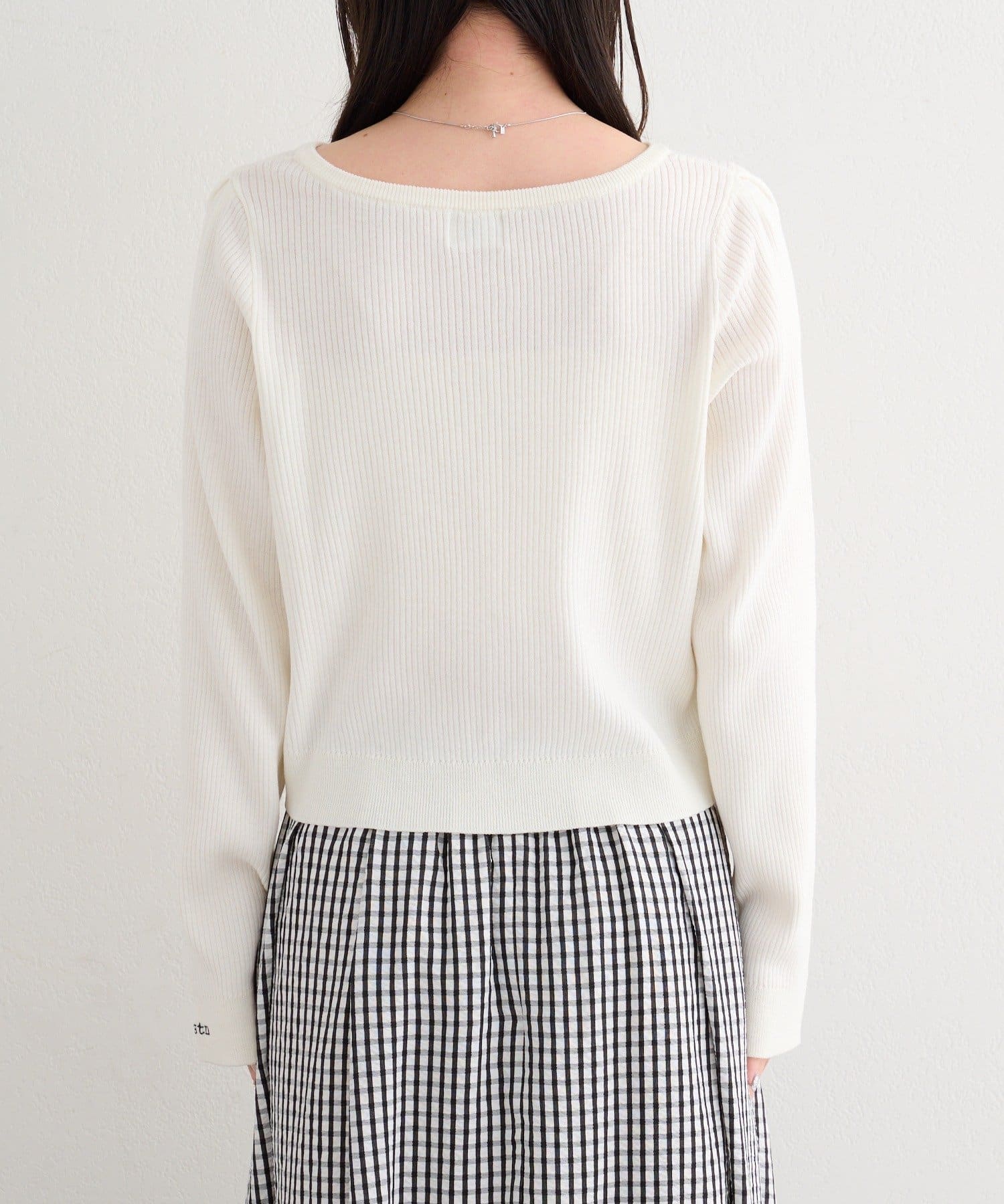 Kastane(カスタネ) B ラメニットZIPカーディガン