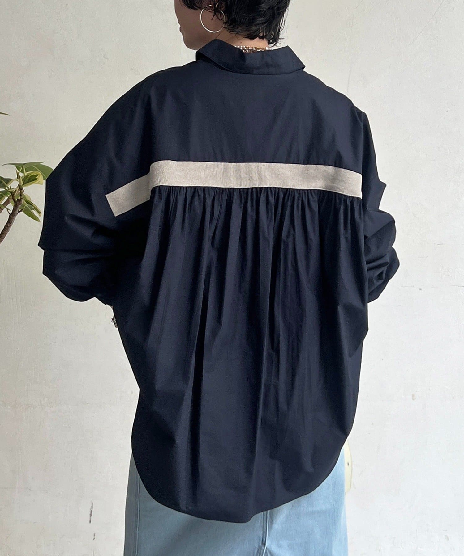 un dix cors(アンディコール) バックライン切り替えシャツ