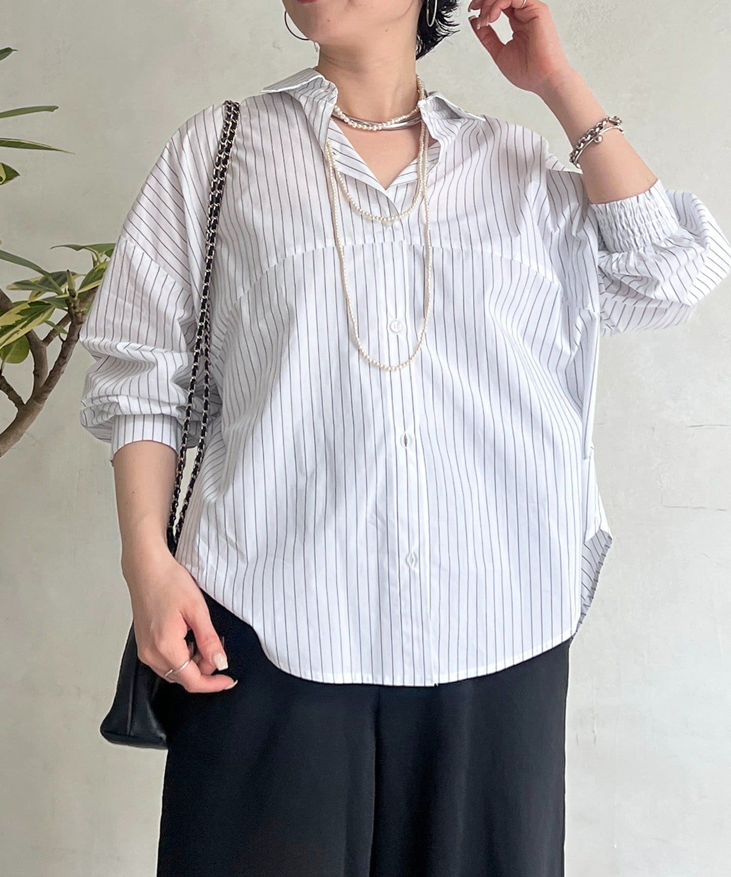 un dix cors(アンディコール) バックライン切り替えシャツ