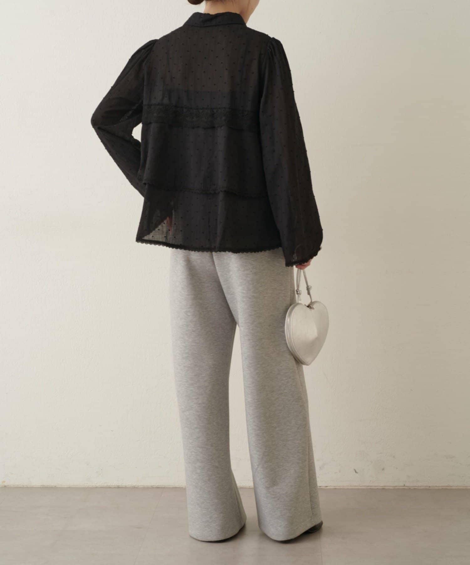 Omekashi(オメカシ) ドビーレースブラウス