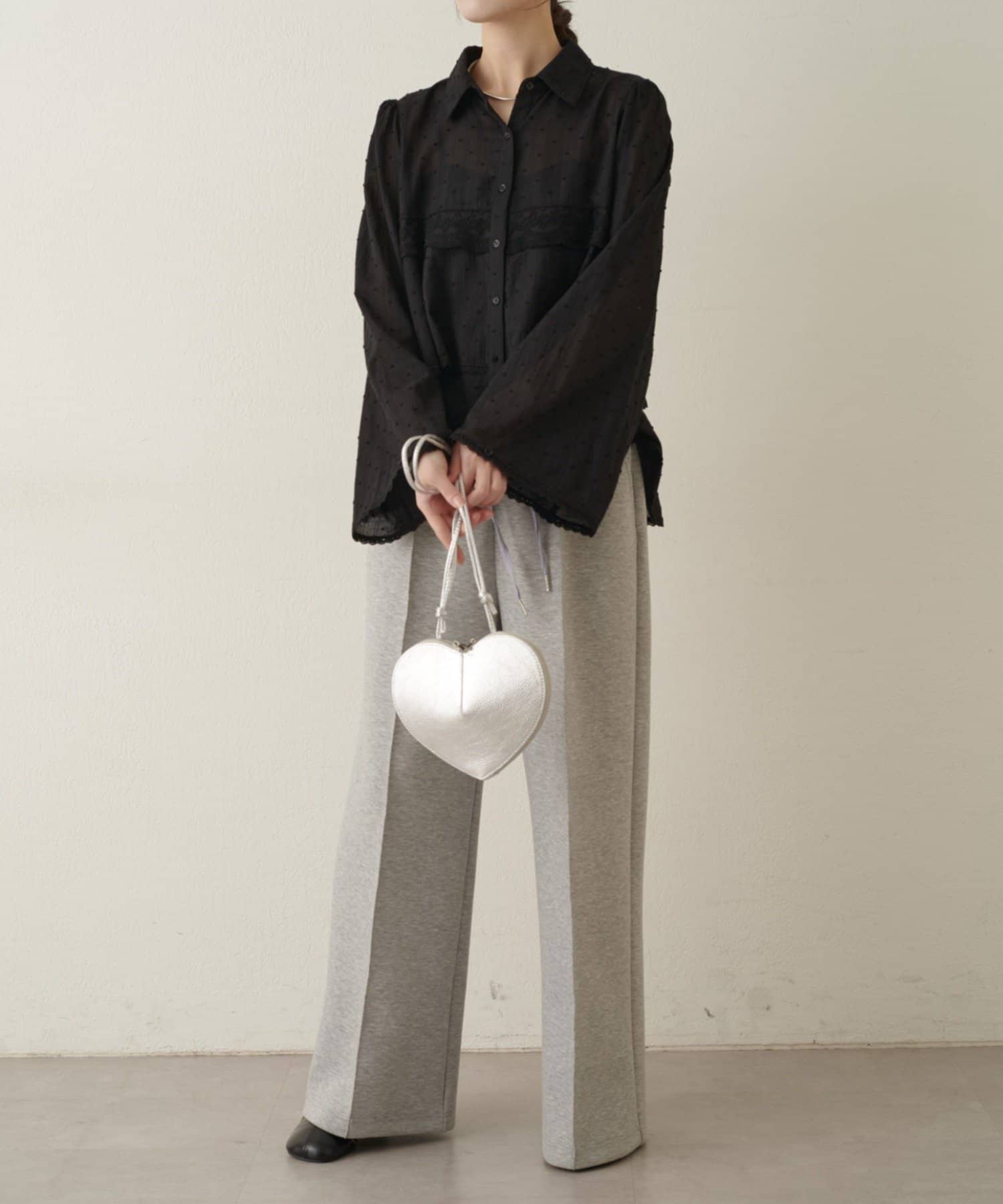 Omekashi(オメカシ) ドビーレースブラウス