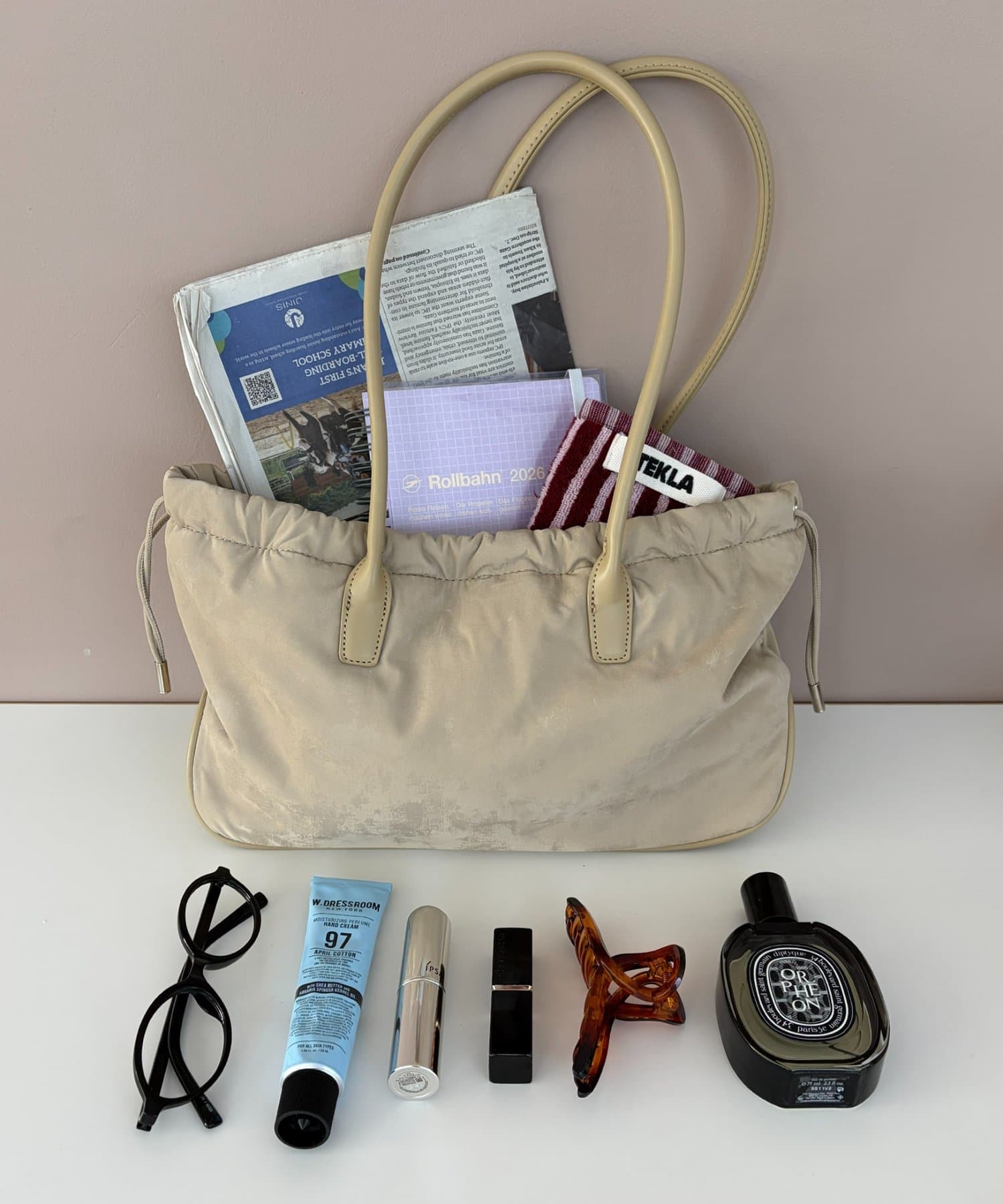 DISCOAT(ディスコート) ヌバック調ドロストボストンバッグ