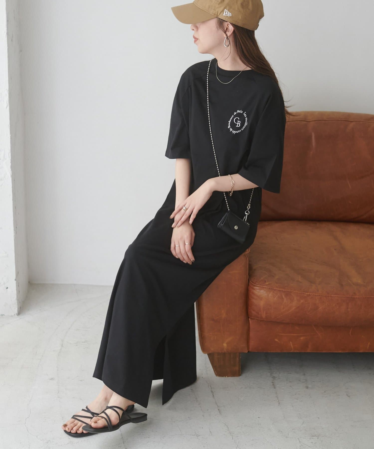 DISCOAT(ディスコート) 【WEB限定】ワンポイントロゴカットワンピース