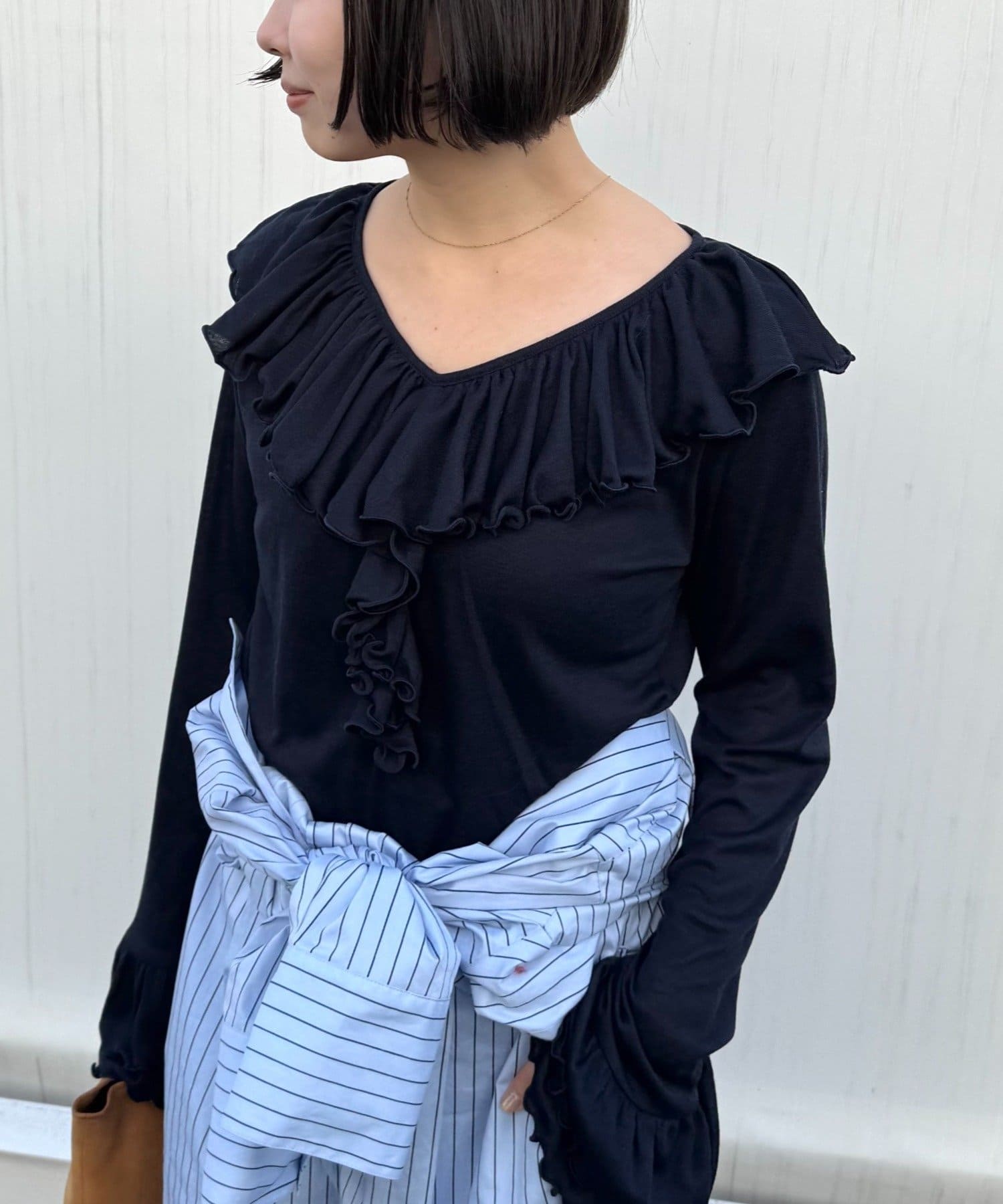 CIAOPANIC TYPY(チャオパニックティピー) ≪26SS展示会アイテム≫【willow】シアーリブラッフルトップス