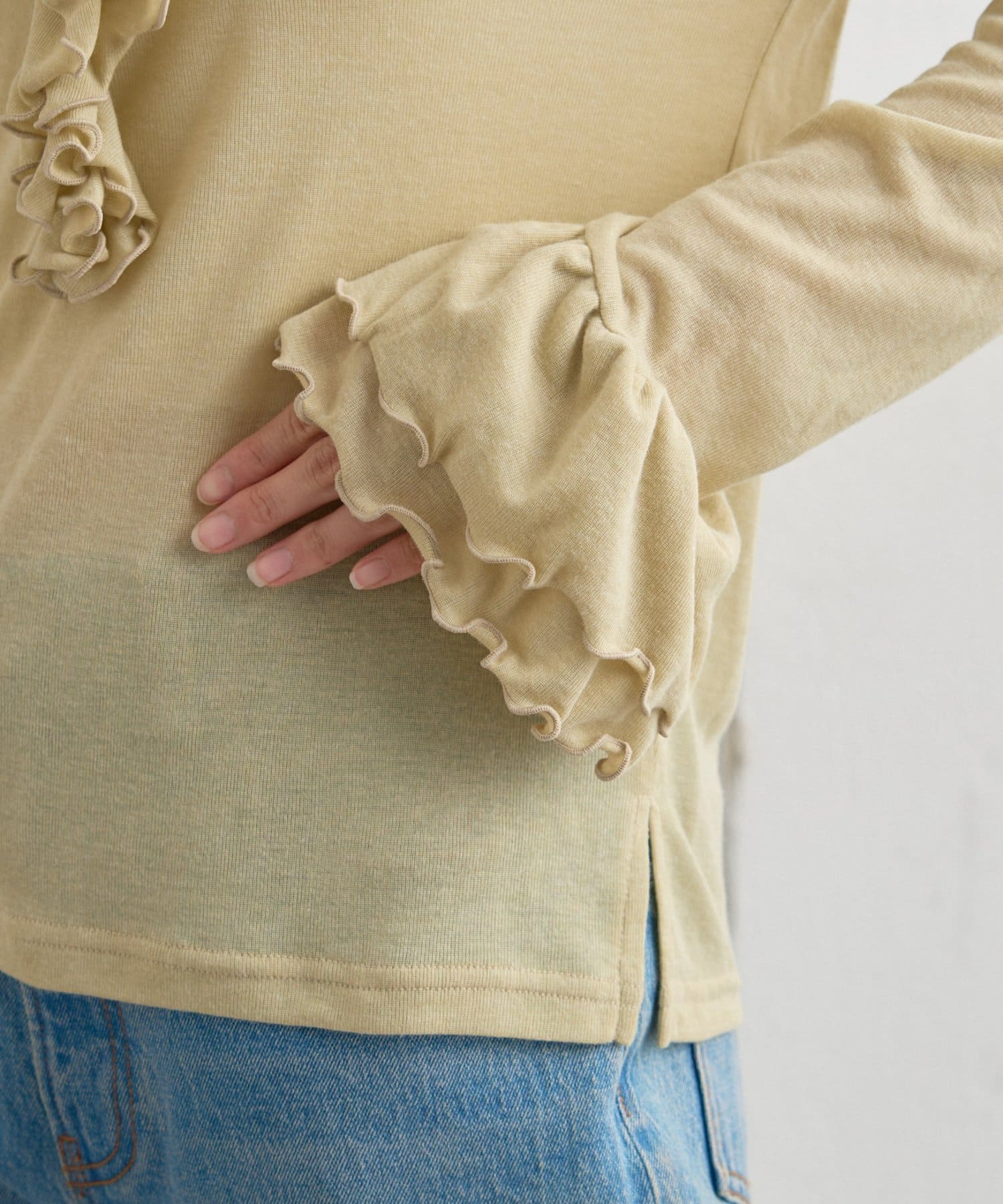 CIAOPANIC TYPY(チャオパニックティピー) ≪26SS展示会アイテム≫【willow】シアーリブラッフルトップス