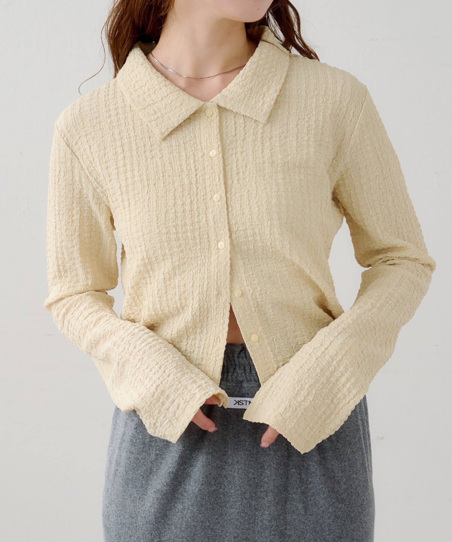 Kastane(カスタネ) 【3.12(木)12:00発売】Bフクレジャカードカットシャツ