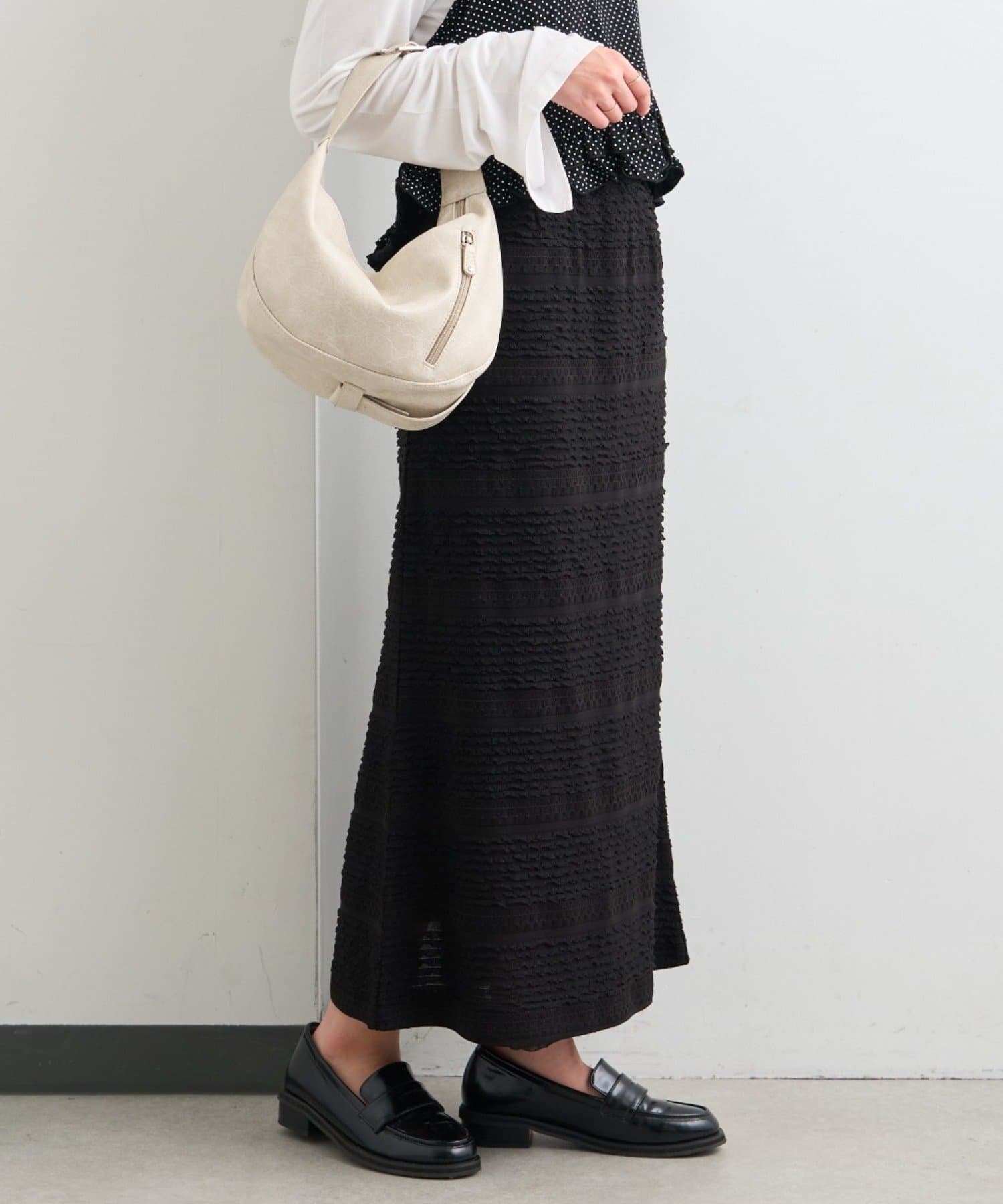 Kastane(カスタネ) B カットフリルストレートスカート