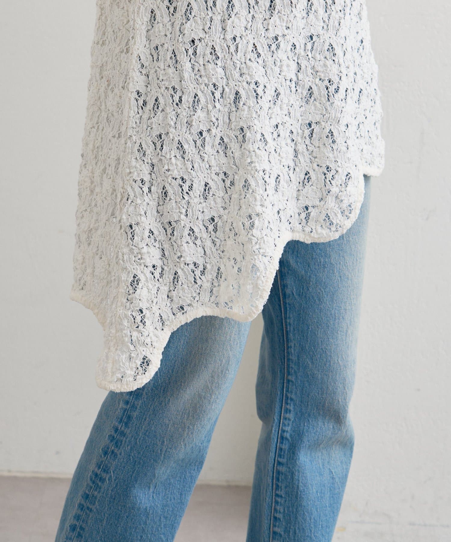 CIAOPANIC TYPY(チャオパニックティピー) ≪26SS展示会アイテム≫【willow】アシメレースチュニック