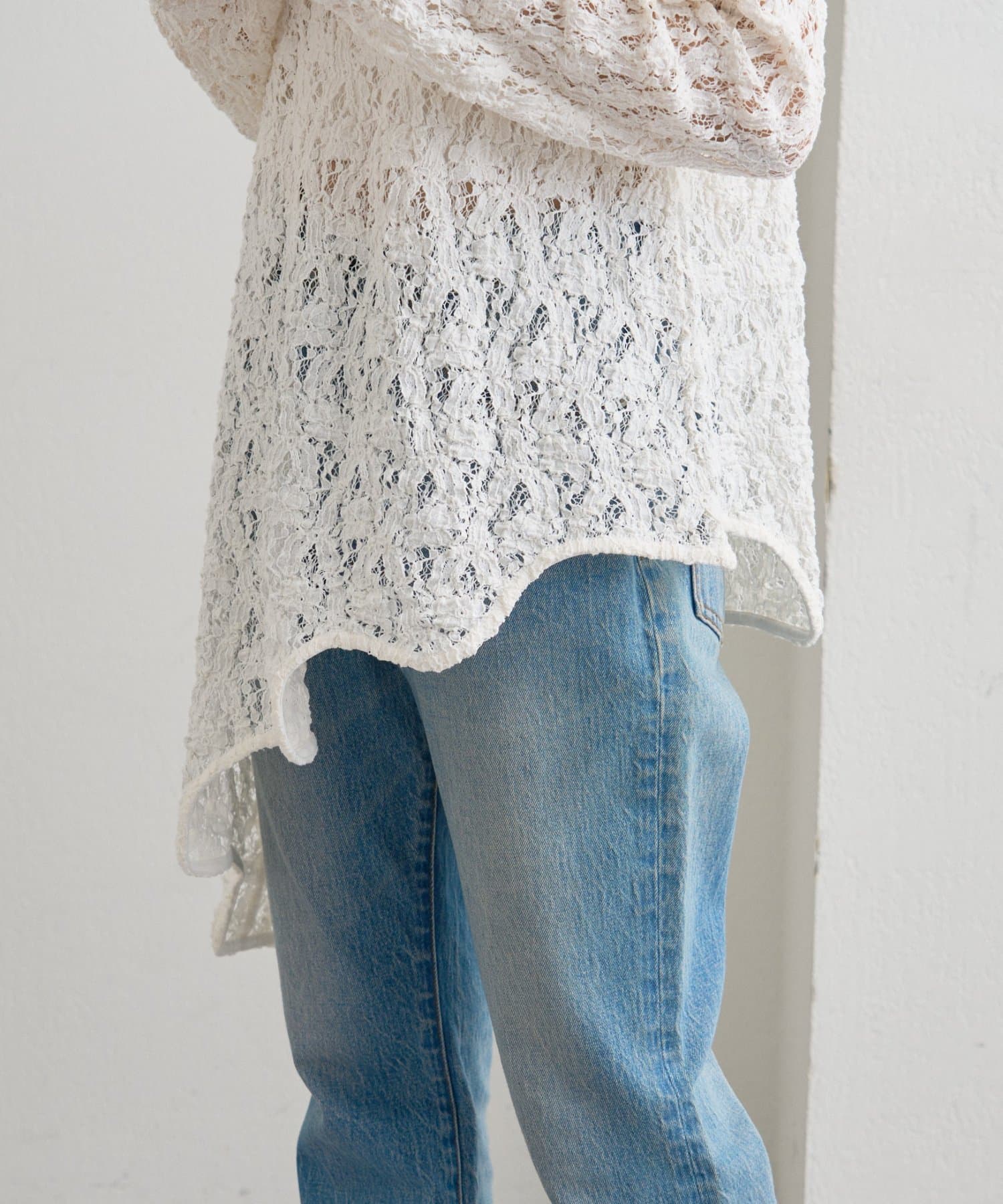 CIAOPANIC TYPY(チャオパニックティピー) ≪26SS展示会アイテム≫【willow】アシメレースチュニック