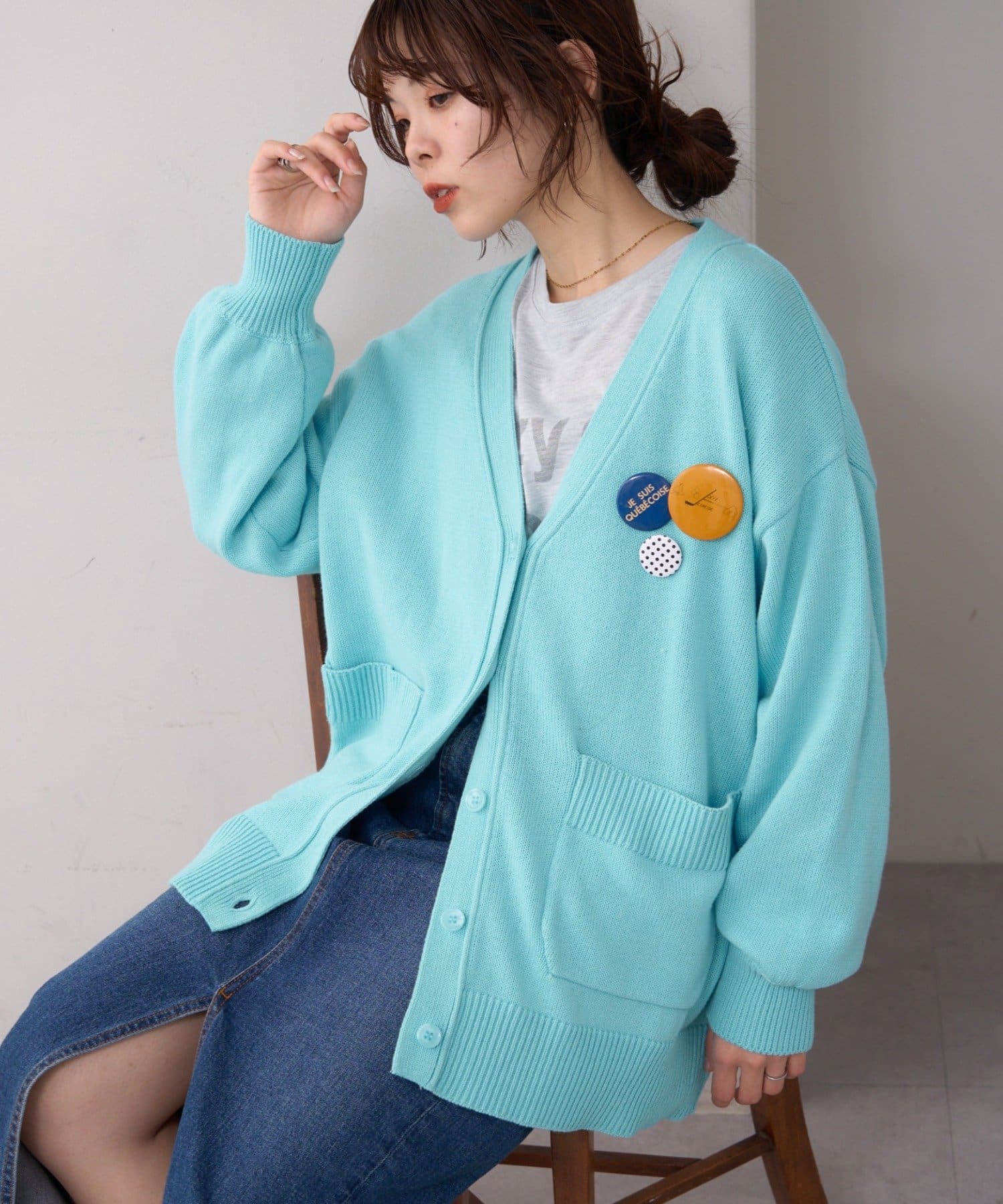 CIAOPANIC TYPY(チャオパニックティピー) 【willow】cottonニットカーデ