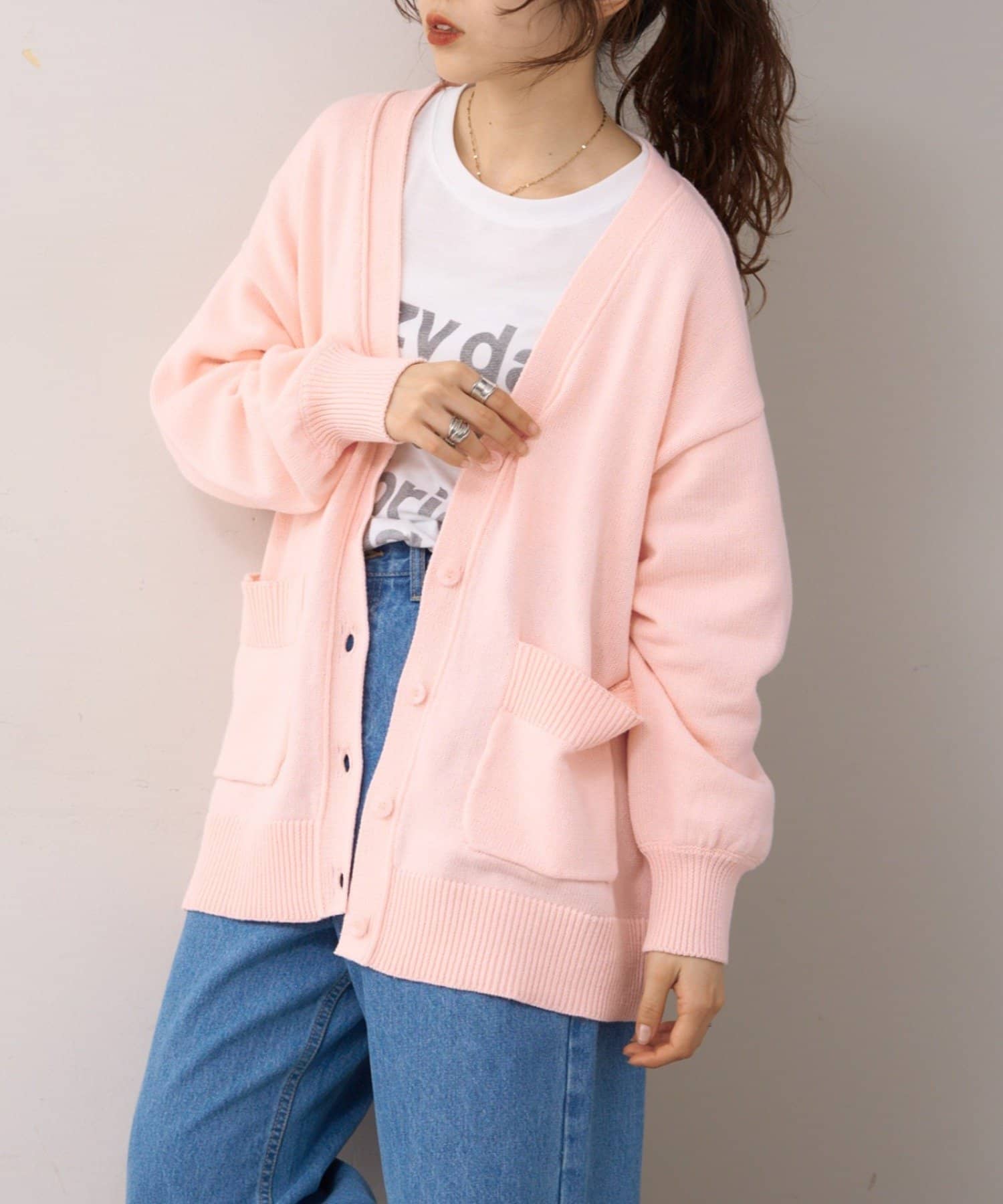 CIAOPANIC TYPY(チャオパニックティピー) 【willow】cottonニットカーデ