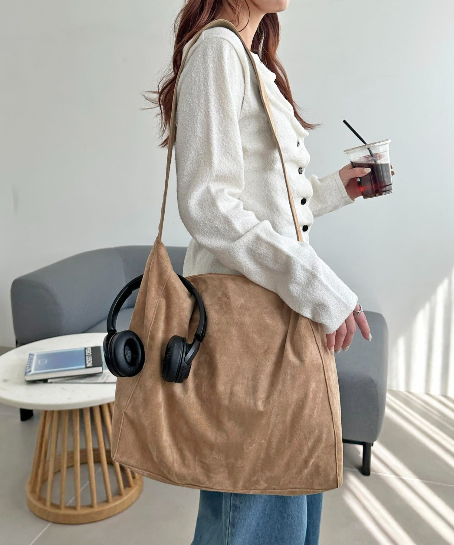 DISCOAT(ディスコート) くったりビッグショルダーバッグ