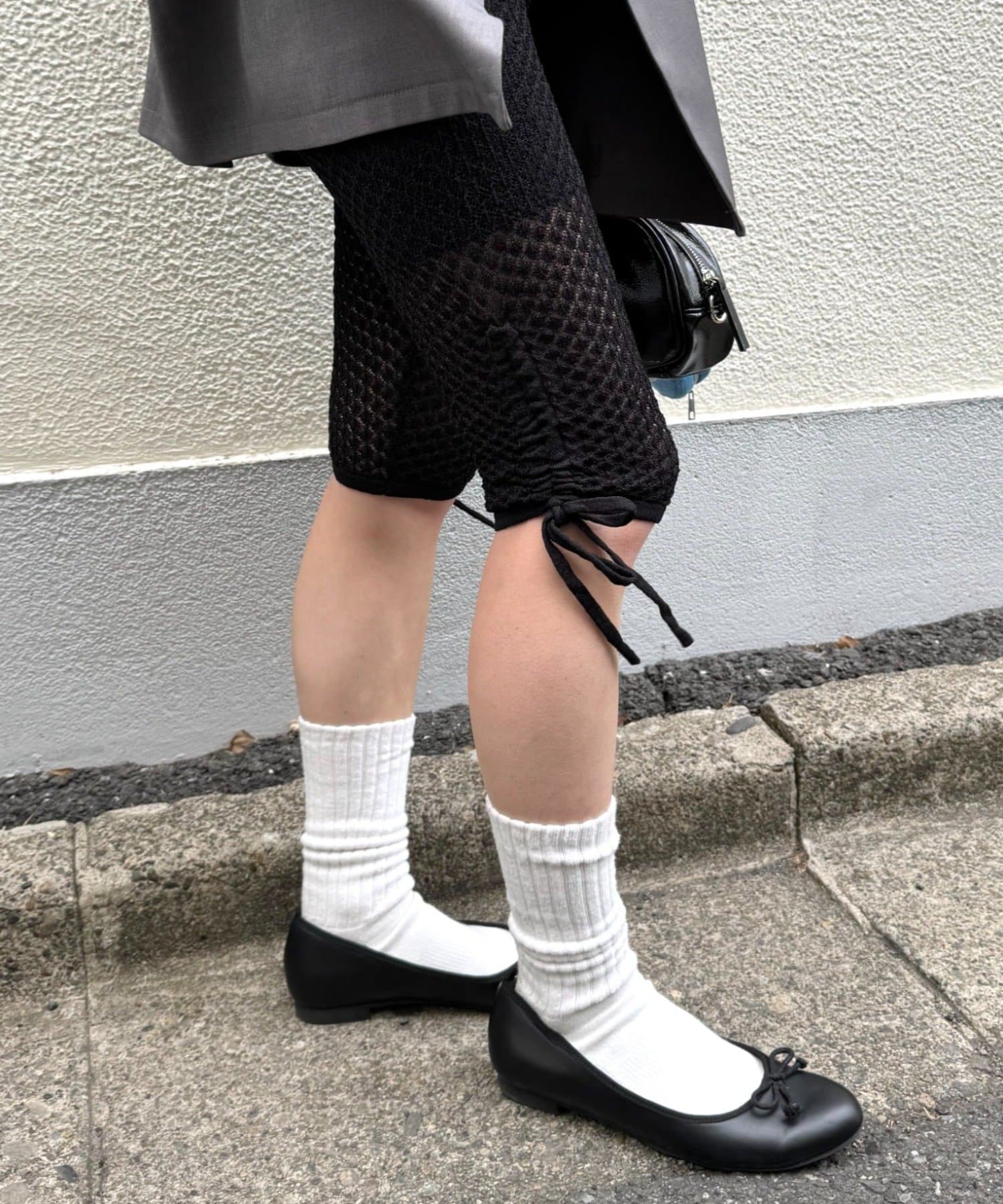 CIAOPANIC TYPY(チャオパニックティピー) ≪26SS展示会アイテム≫【willow】ニットレースサイドギャザーカプリパンツ