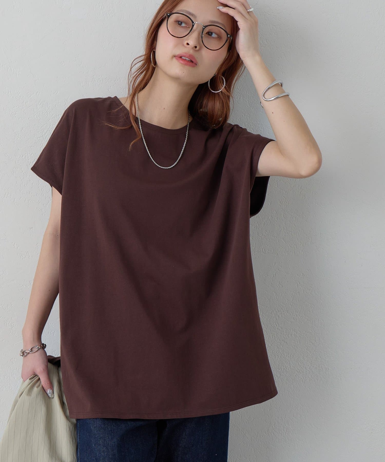 DISCOAT(ディスコート) 【Noka/夏も快適!接触冷感】シルケットビッグフレンチT